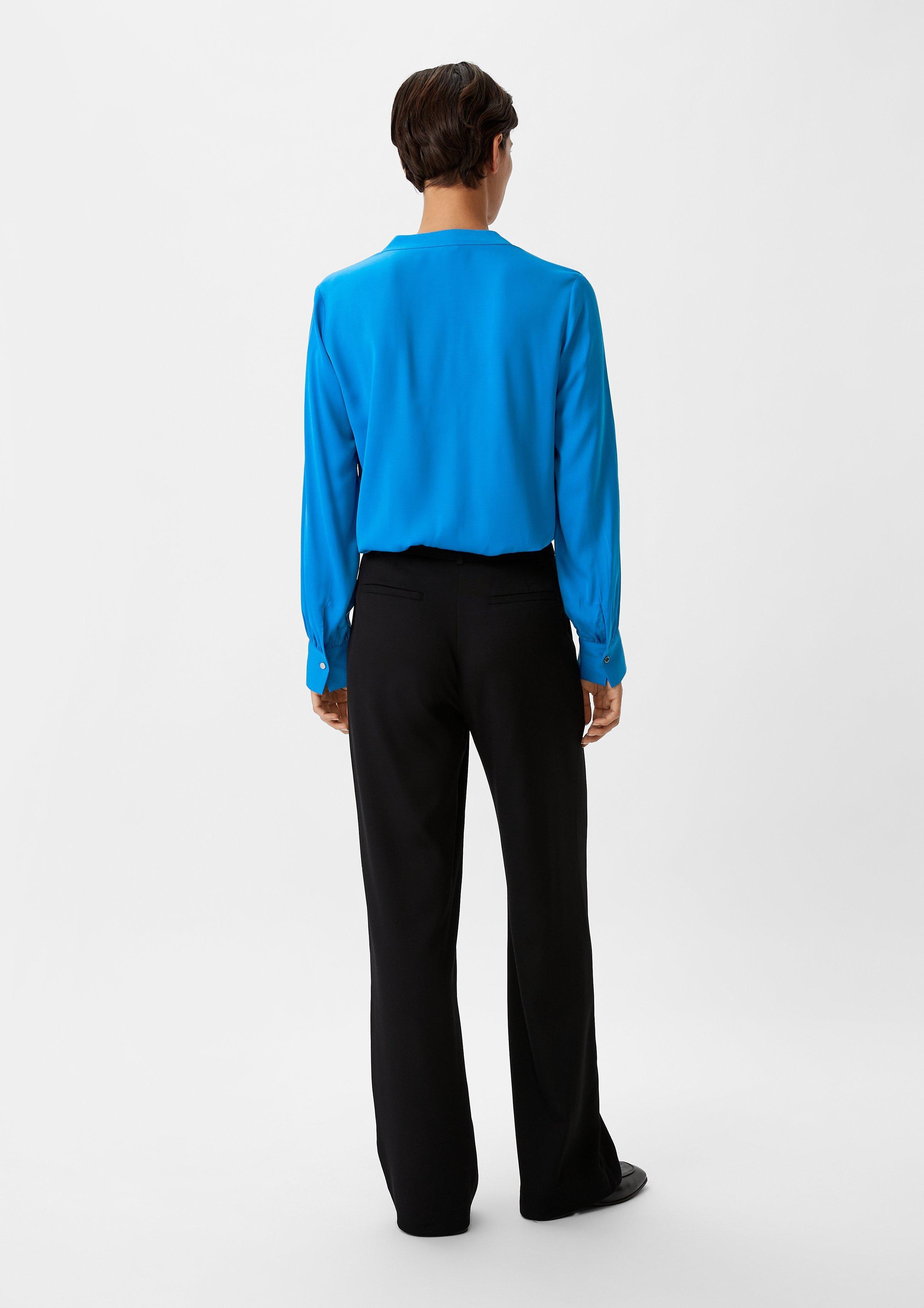 Satinbluse aus Viskosemix - royalblau | Comma