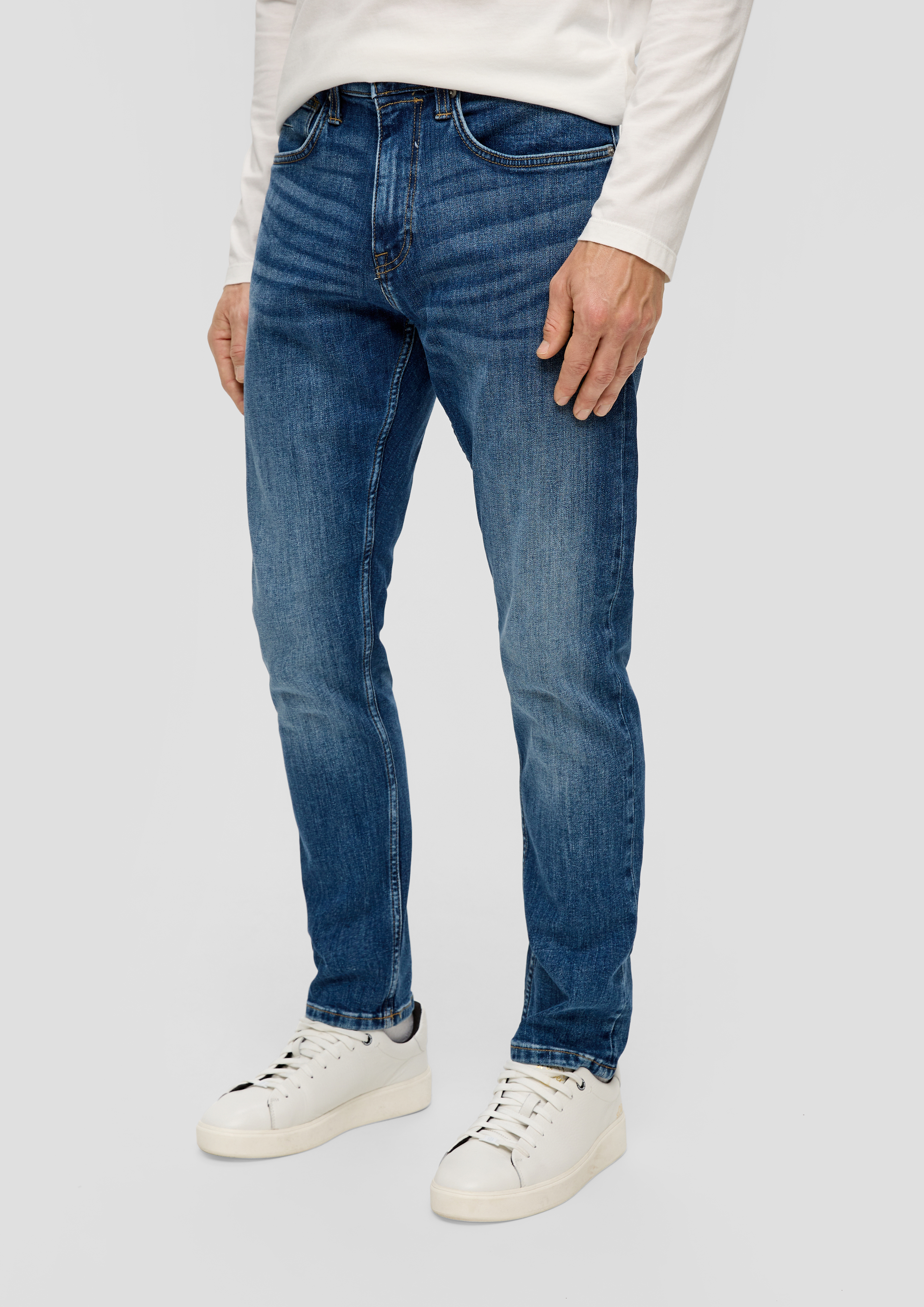 S.Oliver Jeans Mauro Regular Fit High Rise Tapered Leg - Heren Jeans Met Stretch