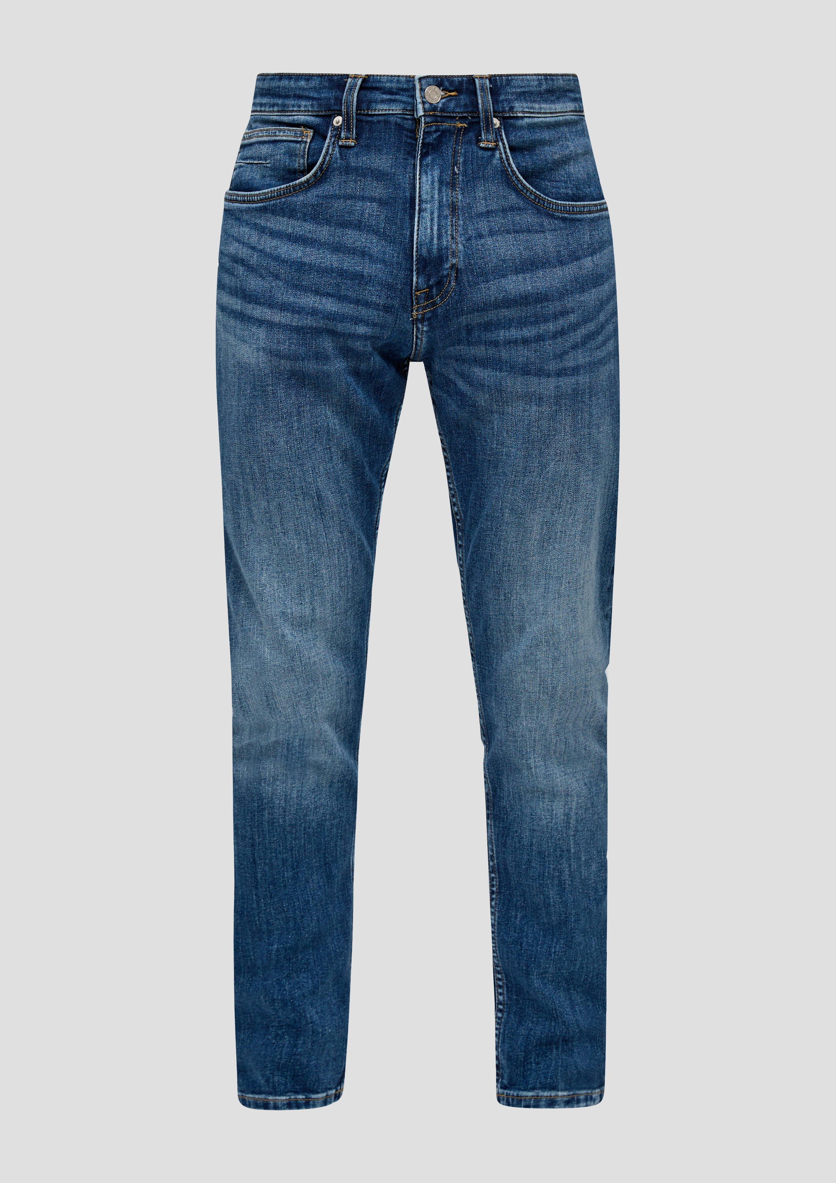 s.Oliver - Jeans / Regular Fit / High Rise / Tapered Leg, Herren, blau