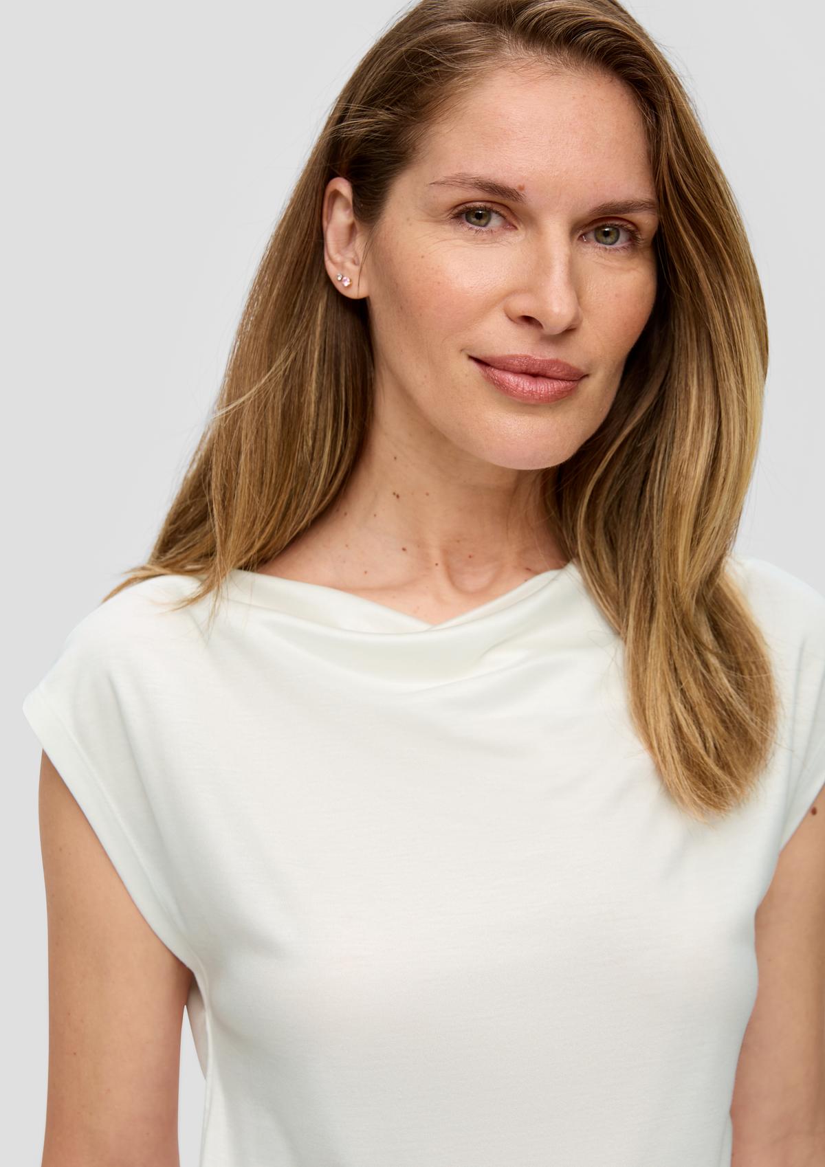 s.Oliver Top with a cowl neckline