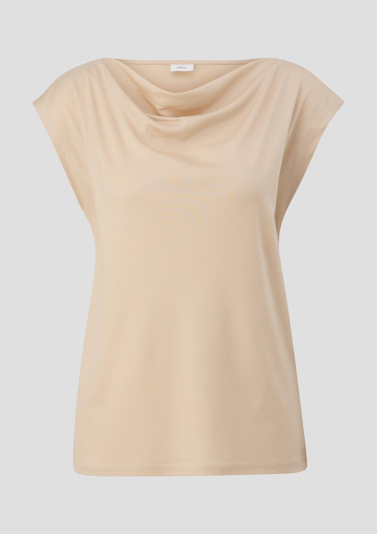 s.Oliver Top with a cowl neckline