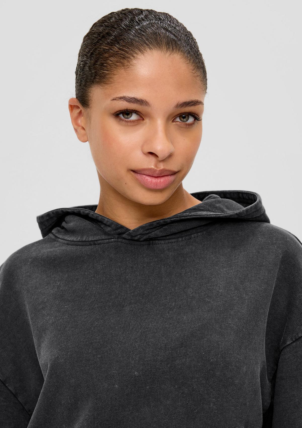 s.Oliver Sweatshirt with a garment-washed effect