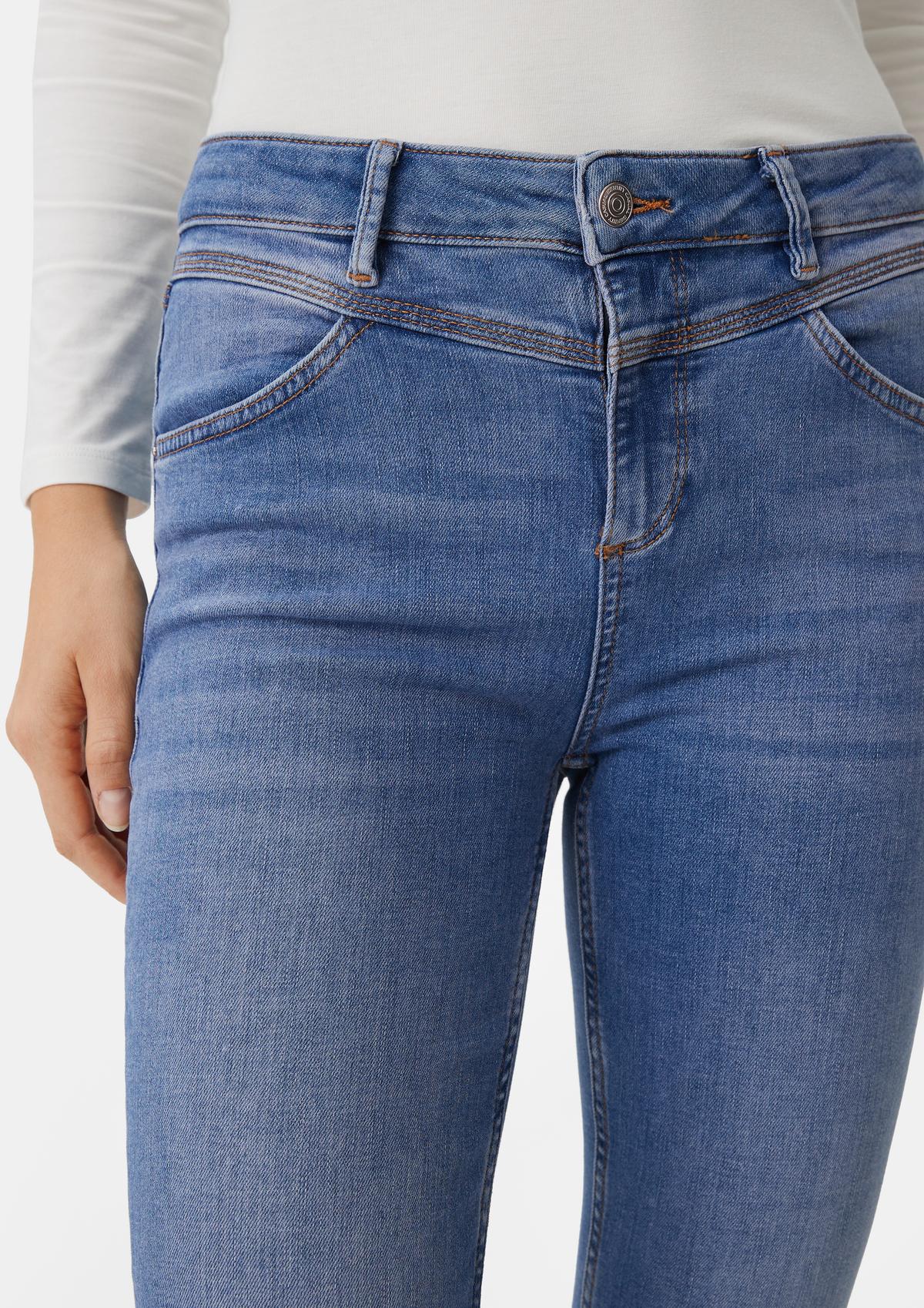 comma Super skinny: jean à chanteau
