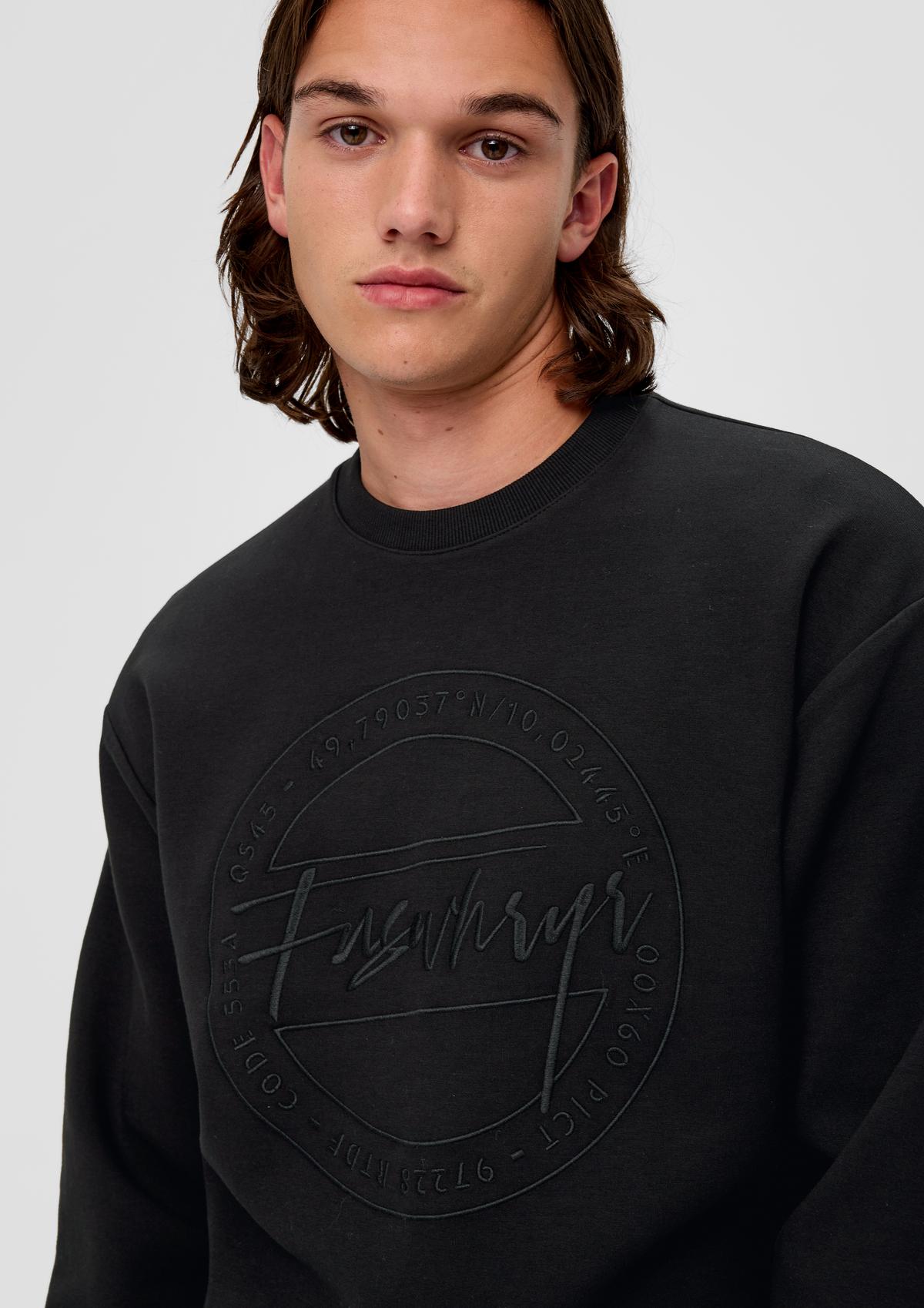 s.Oliver Scuba sweatshirt with embroidery