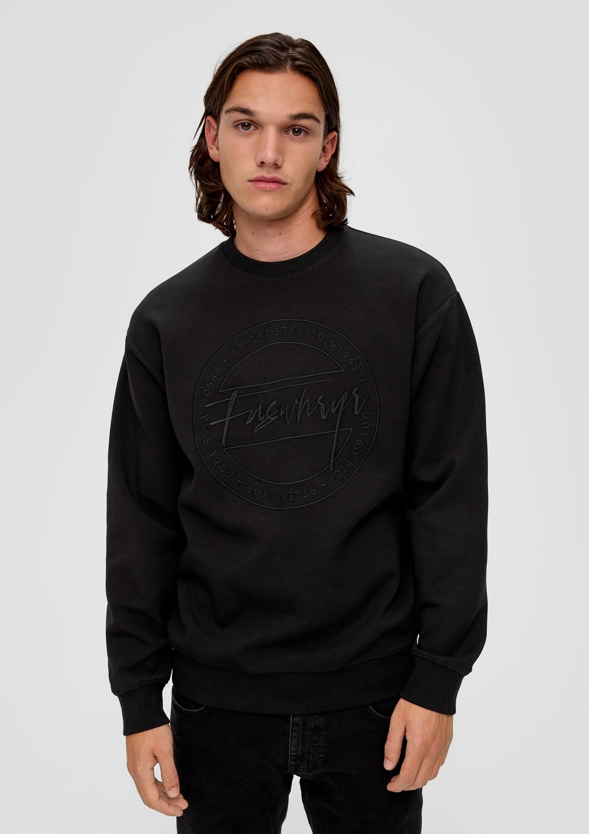 s.Oliver Scuba sweatshirt with embroidery
