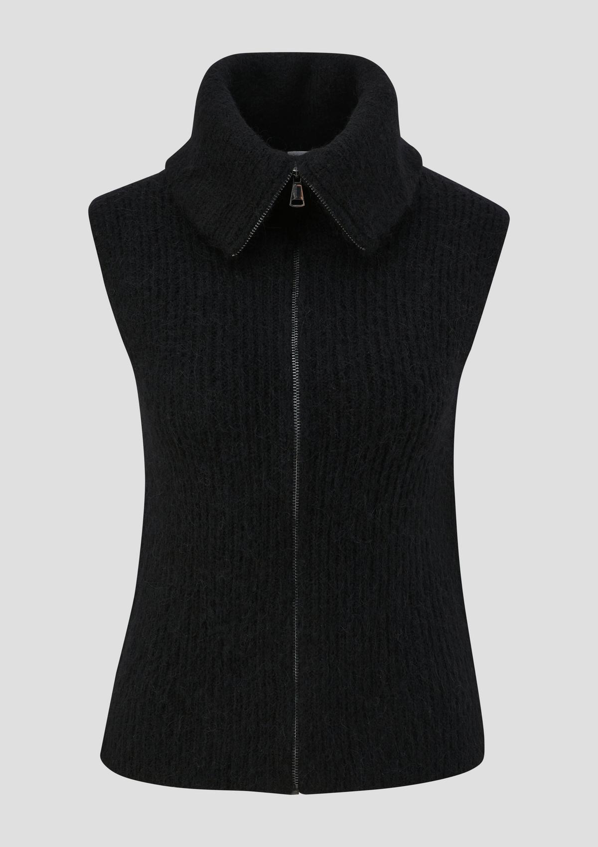s.Oliver Knitted waistcoat in fancy yarn