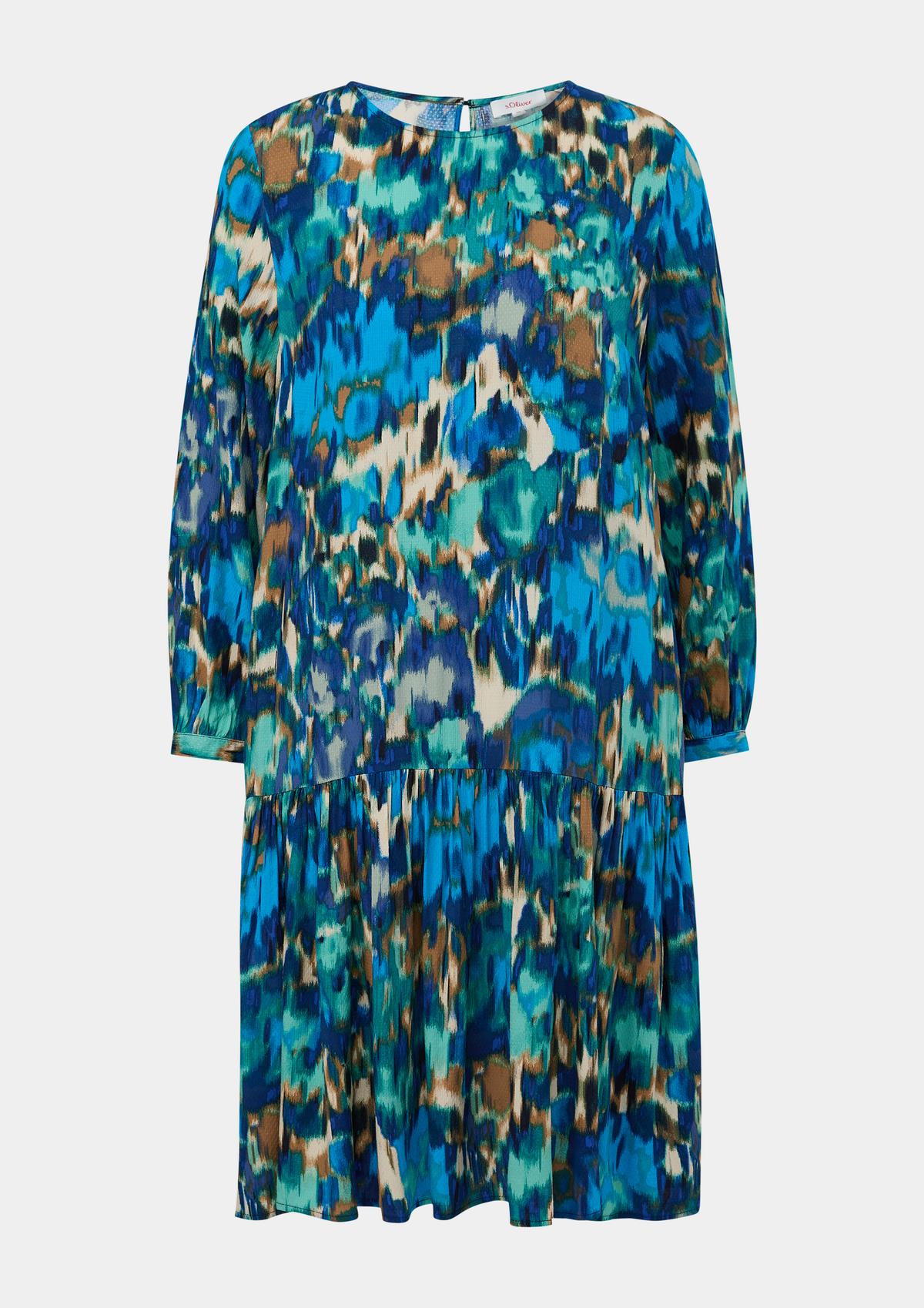 s.Oliver Viscose dress with a dobby texture