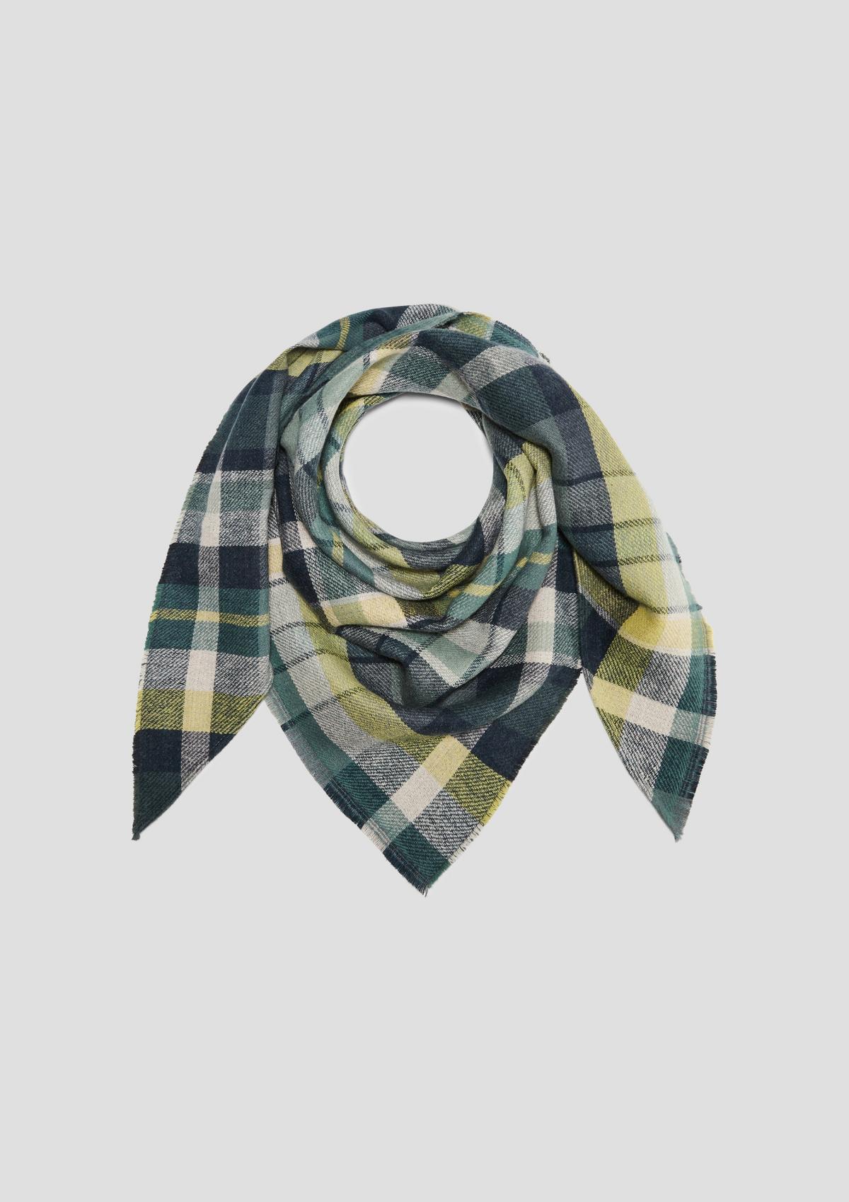 s.Oliver Scarf with a check pattern