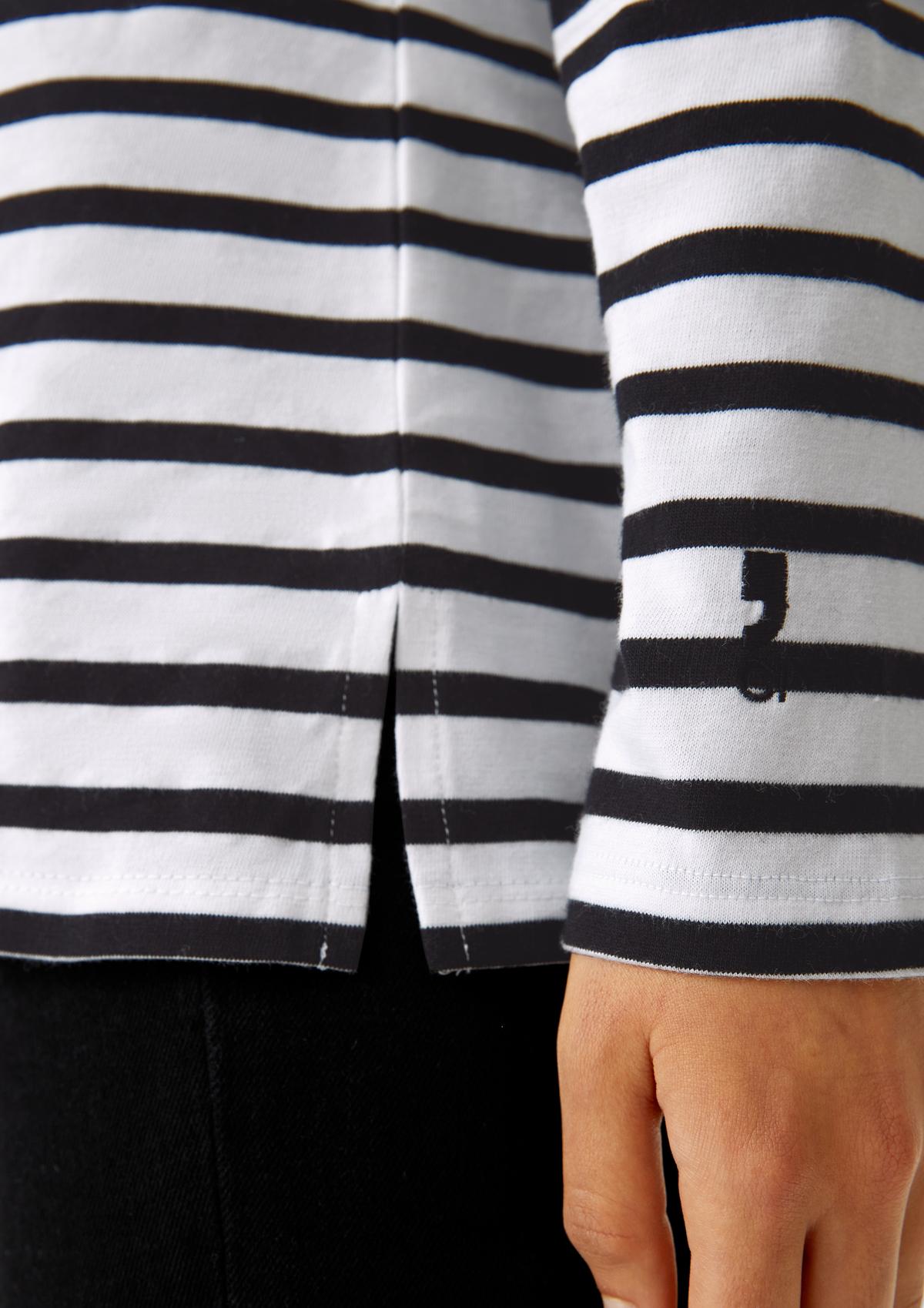 comma Long sleeve top with striped pattern
