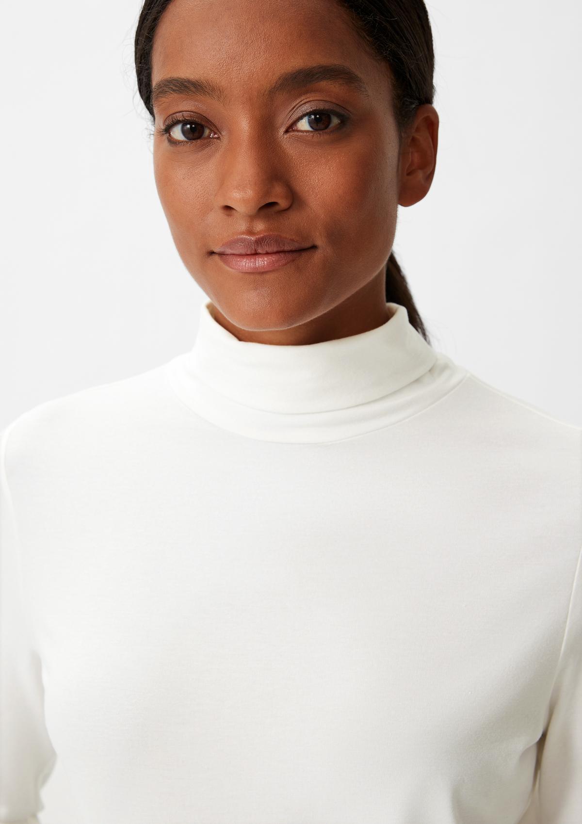 Long sleeve top in a modal blend - white | Comma
