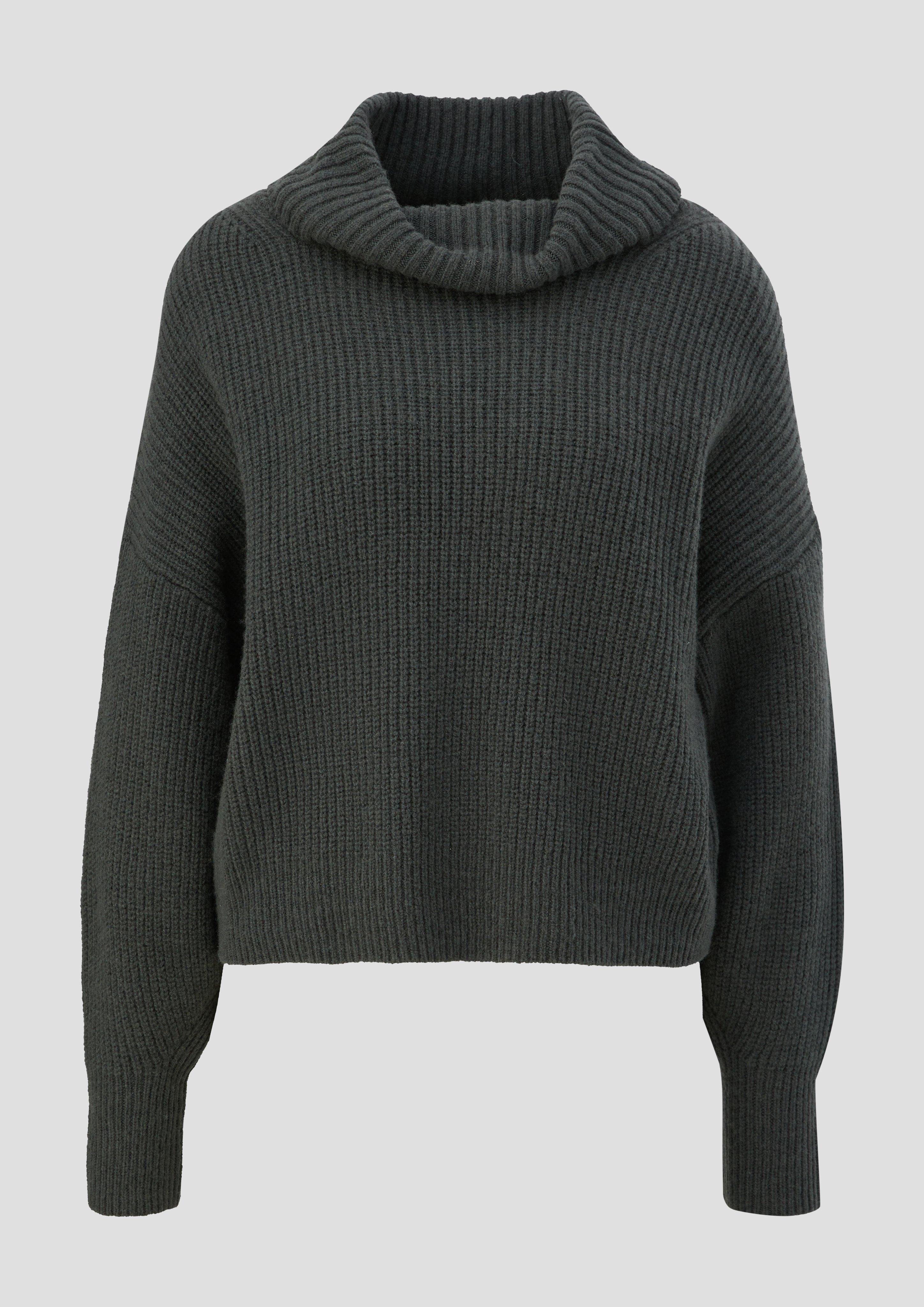 s.Oliver - Oversized Strickpullover, Damen, Grün