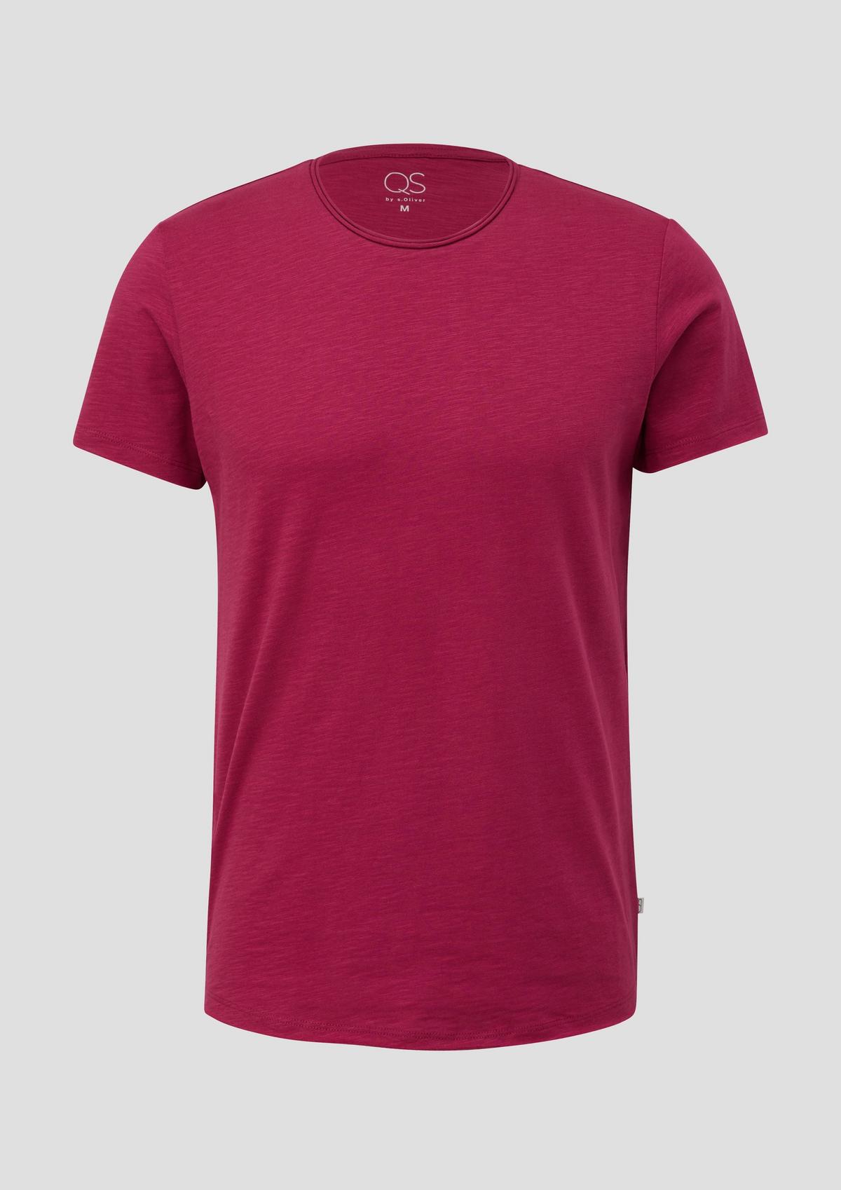 s.Oliver T-shirt with a slub yarn texture
