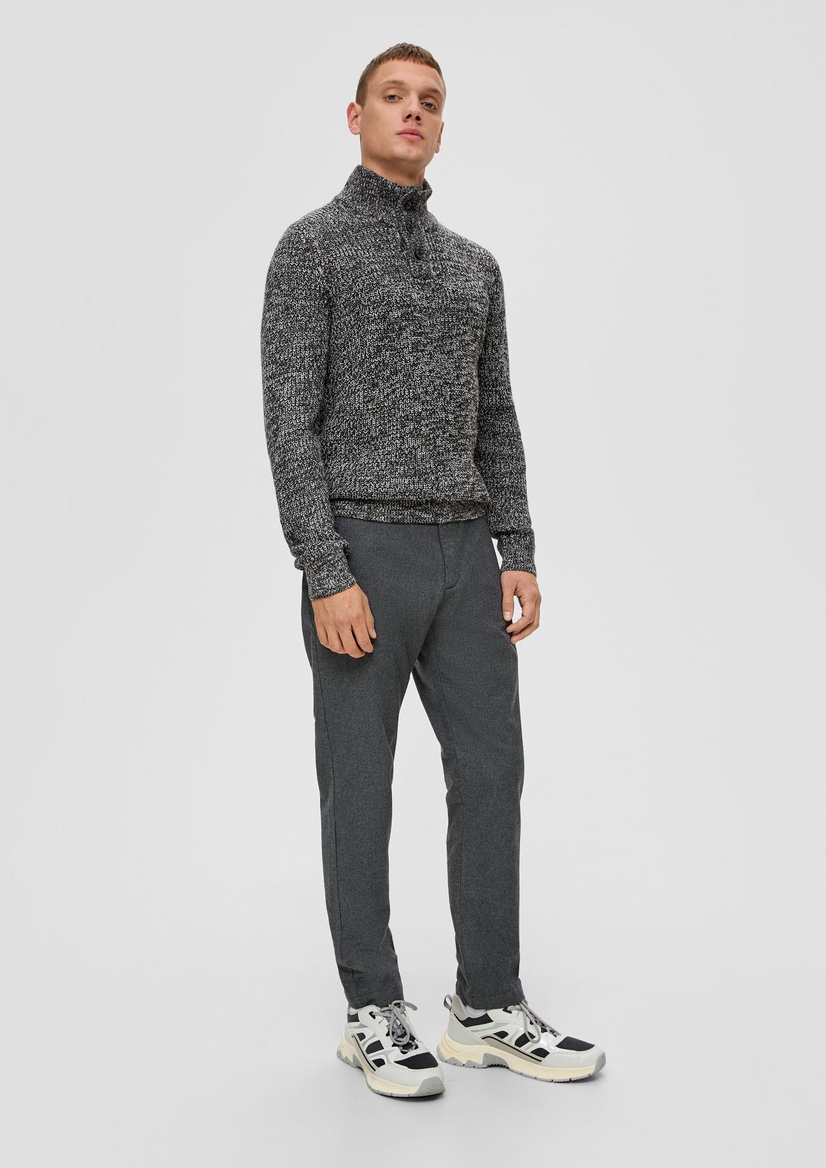 s.Oliver Tracksuit bottoms: twill trousers in a regular fit