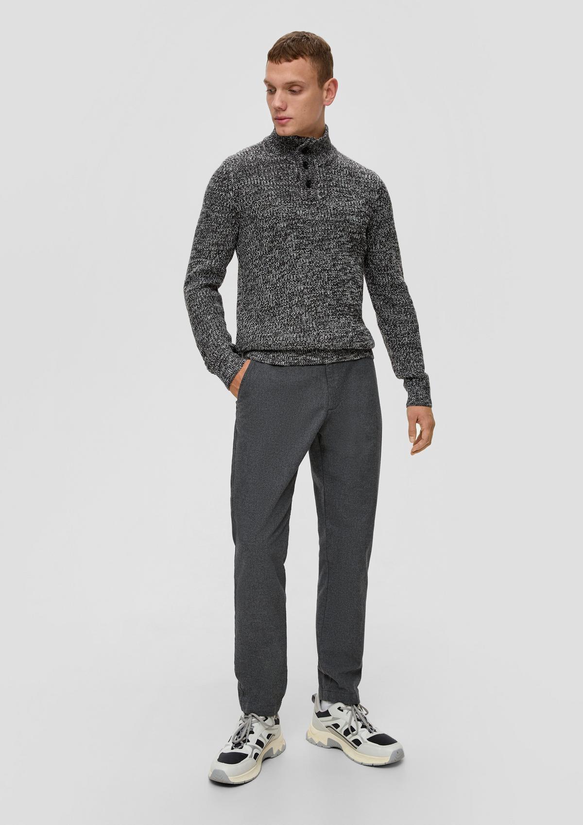 Tracksuit bottoms: twill trousers in a regular fit