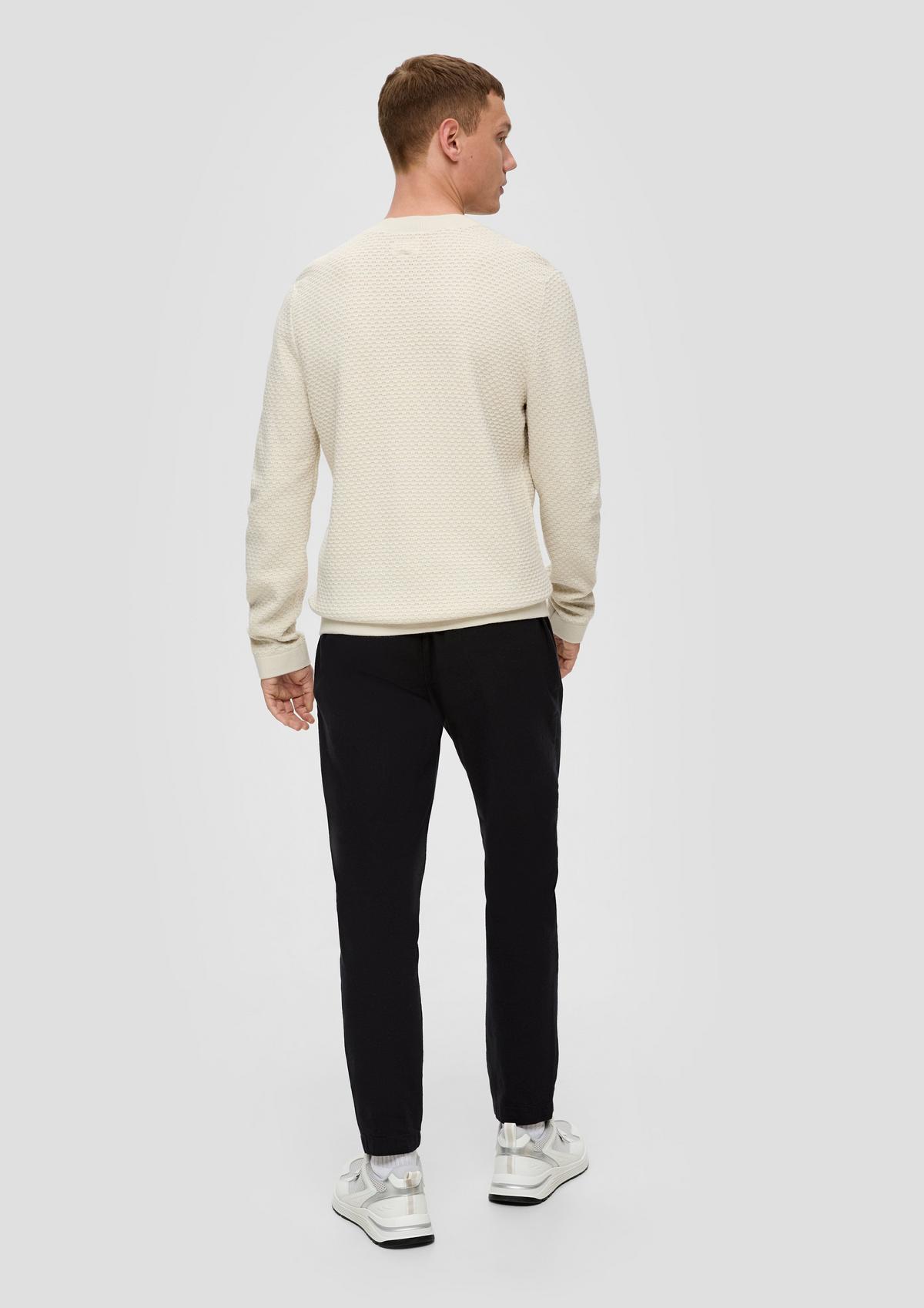 s.Oliver Jogger : pantalon en twill de coupe Regular Fit