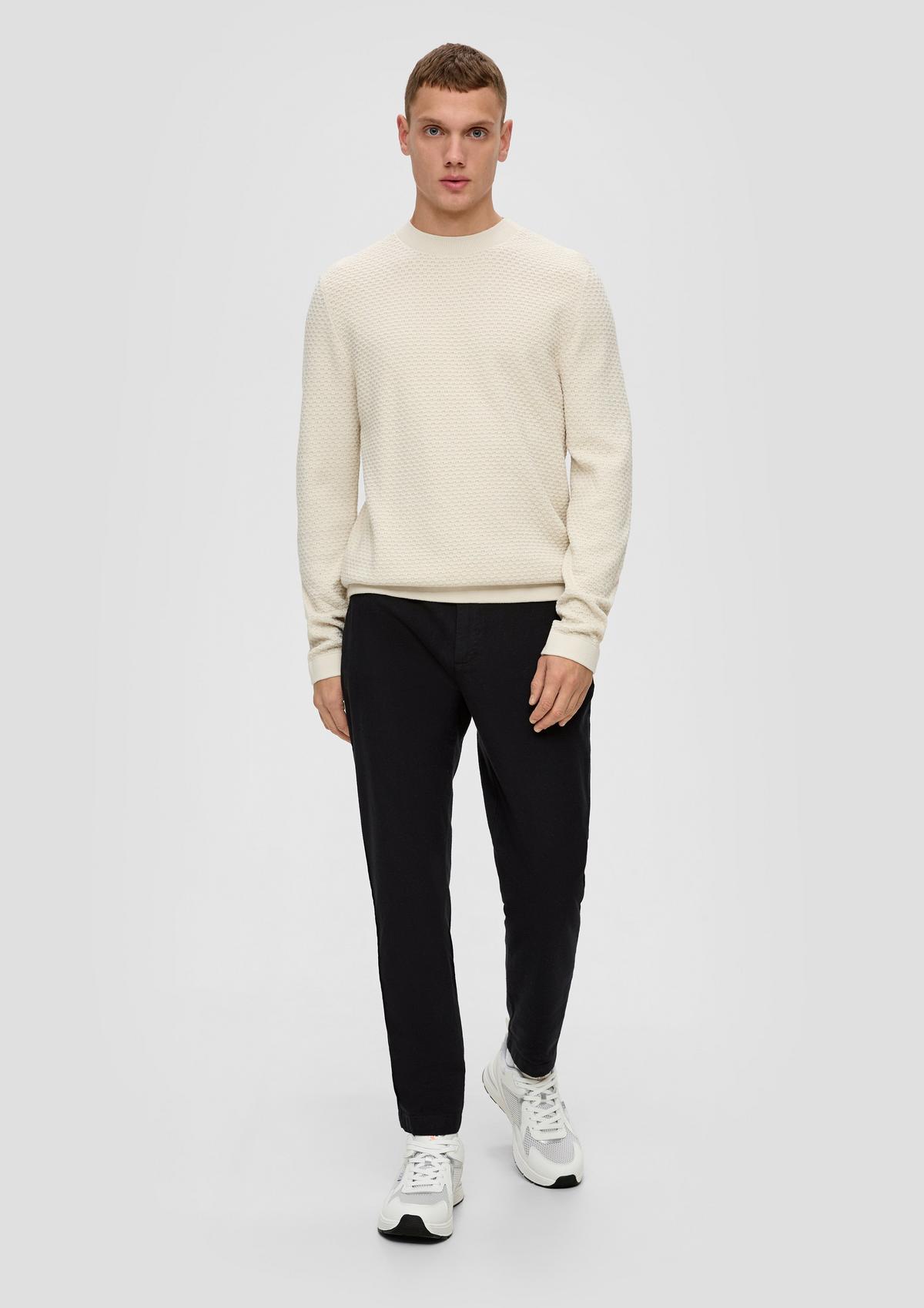 s.Oliver Tracksuit bottoms: twill trousers in a regular fit