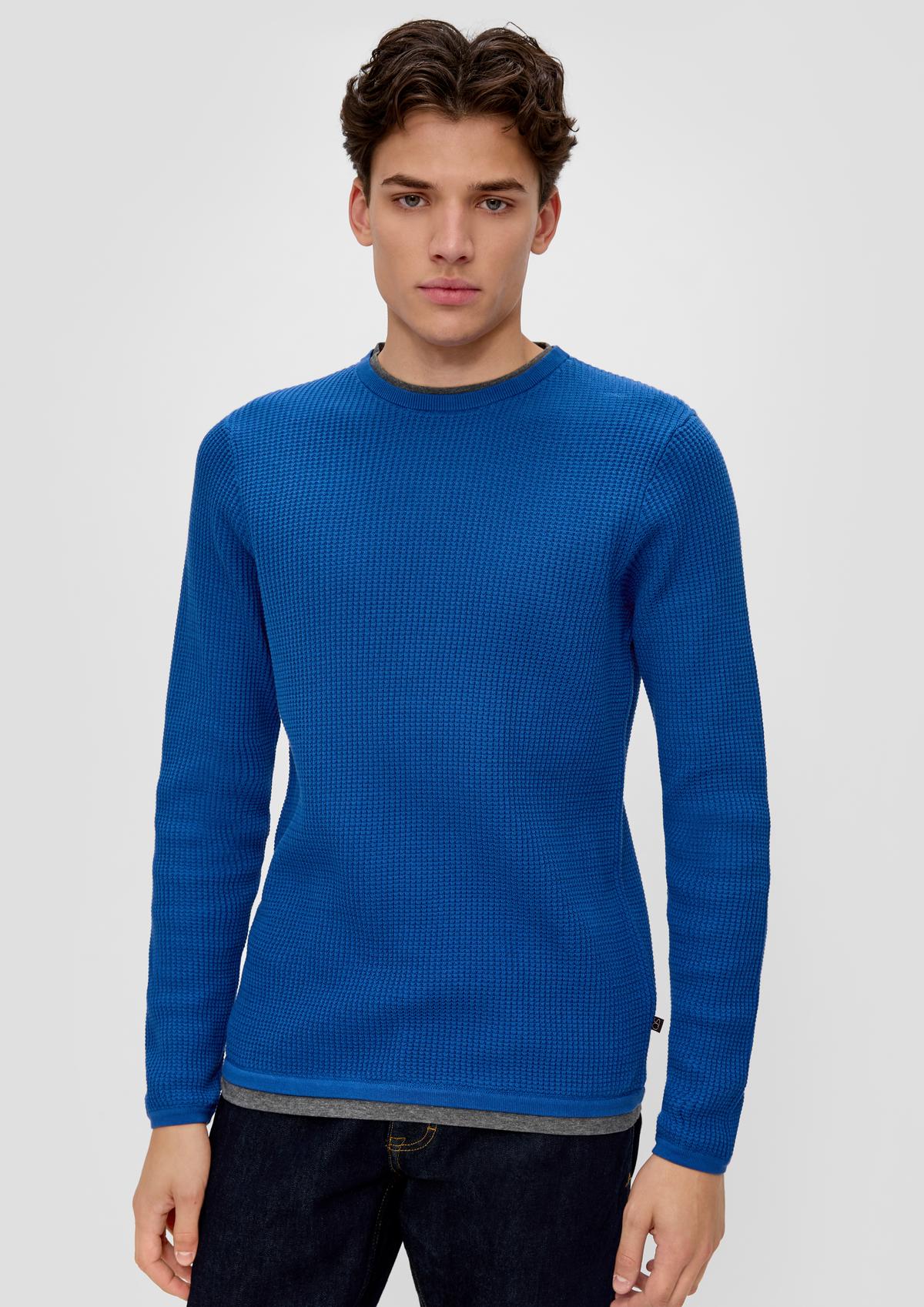 s.Oliver Knitted jumper in a layered look
