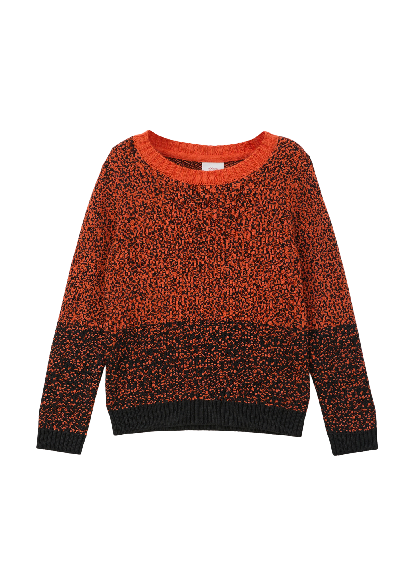 s.Oliver - Melierter Strickpullover, Kinder, Orange