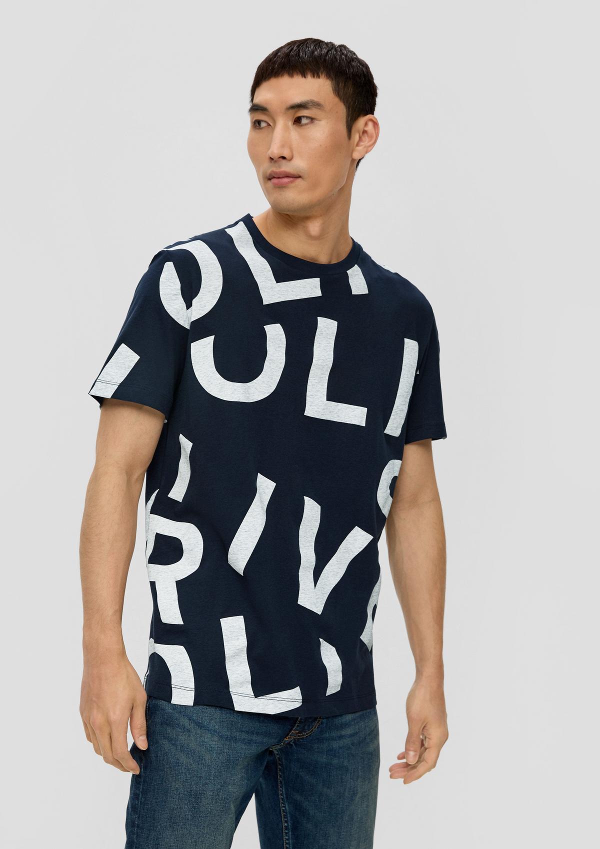 s.Oliver T-shirt en coton à imprimé all-over
