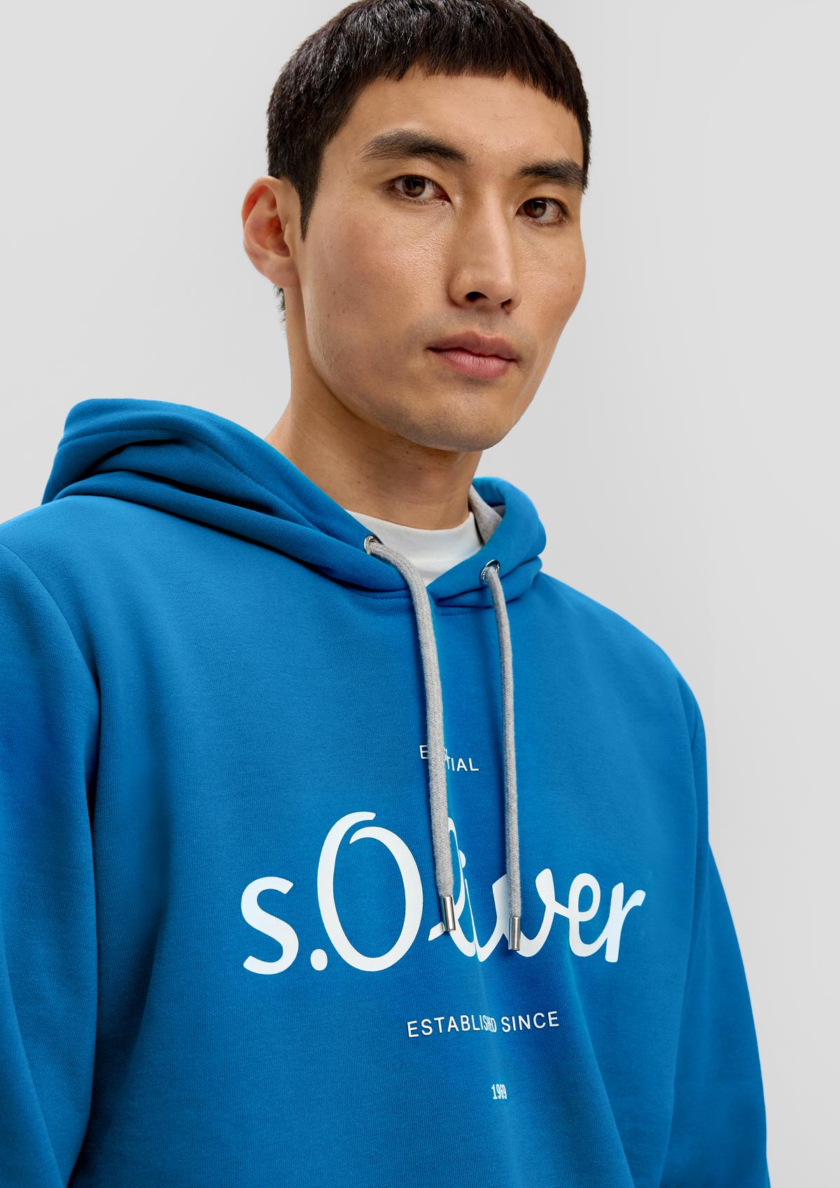 s.Oliver Sweatshirt with a rubberised logo print