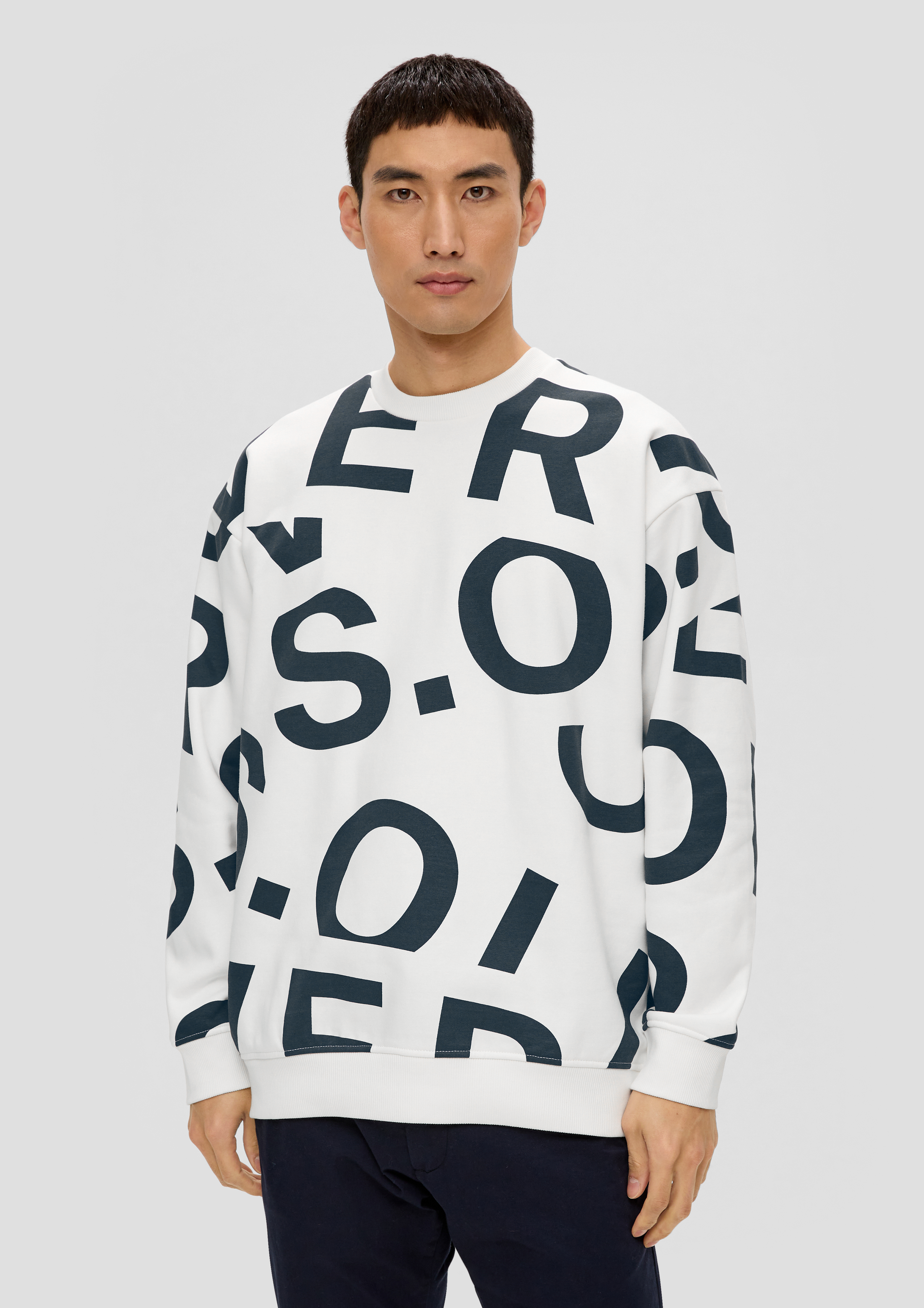 S.Oliver Sweatshirt mit Allover-Print