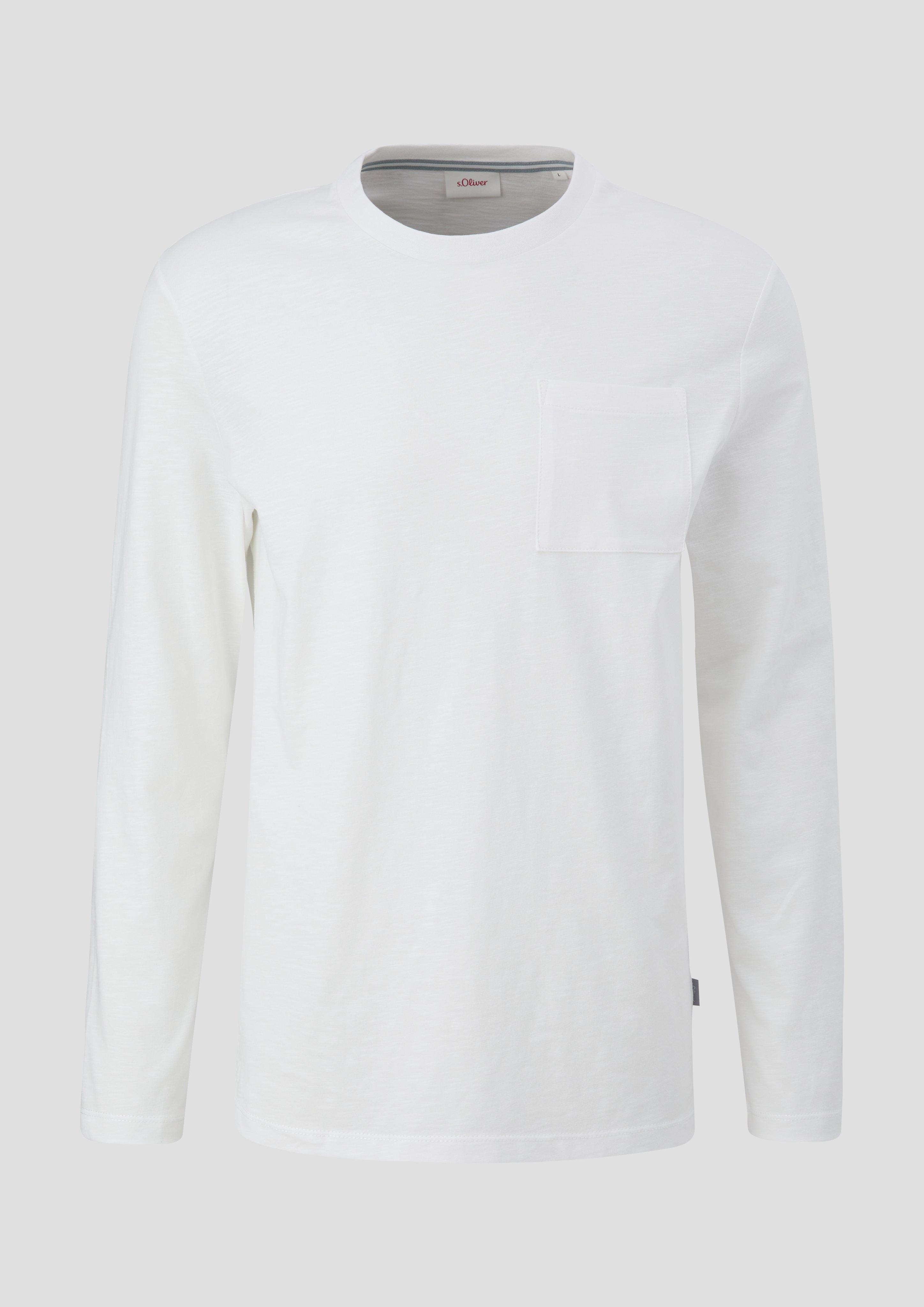 s.Oliver Longsleeve mit Flammgarnstruktur