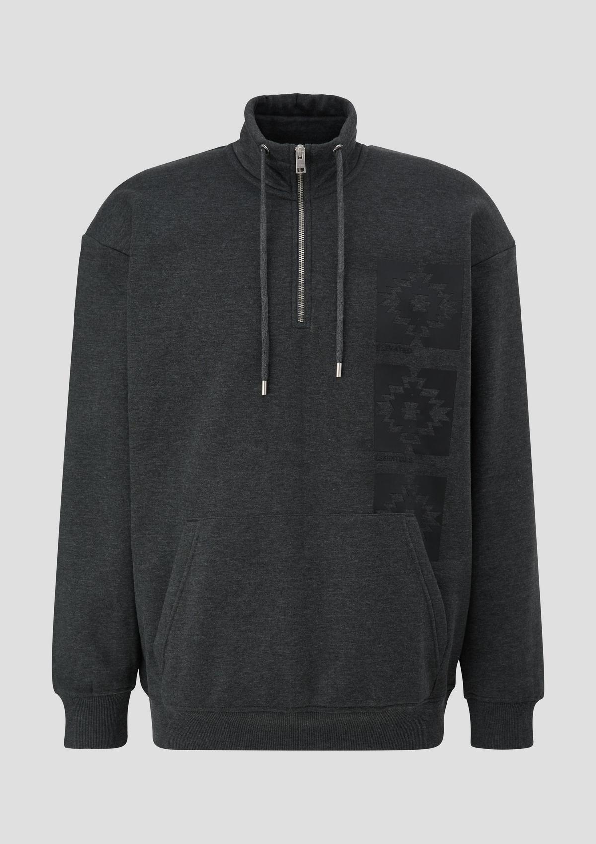 s.Oliver Sweatshirt with a button/zip neck