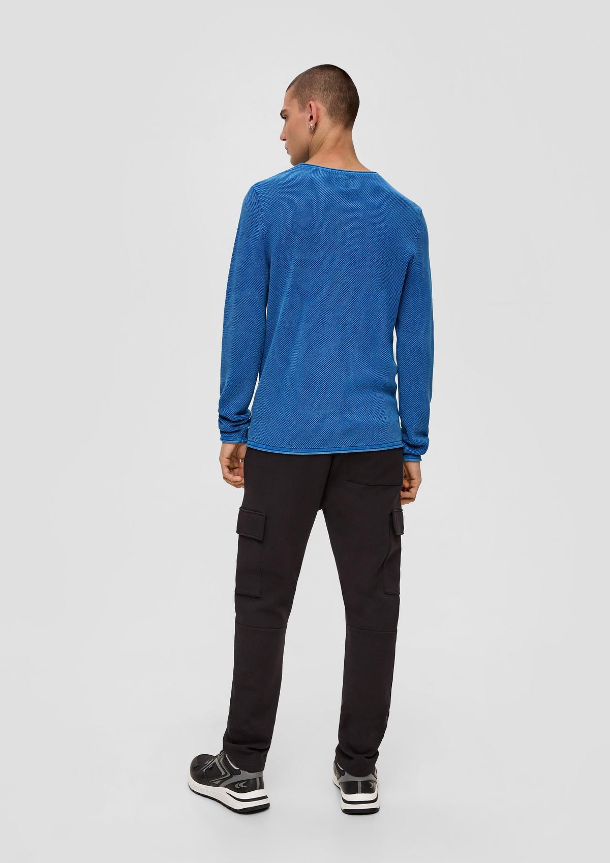 s.Oliver Lightweight knit jumper with a patterned texture