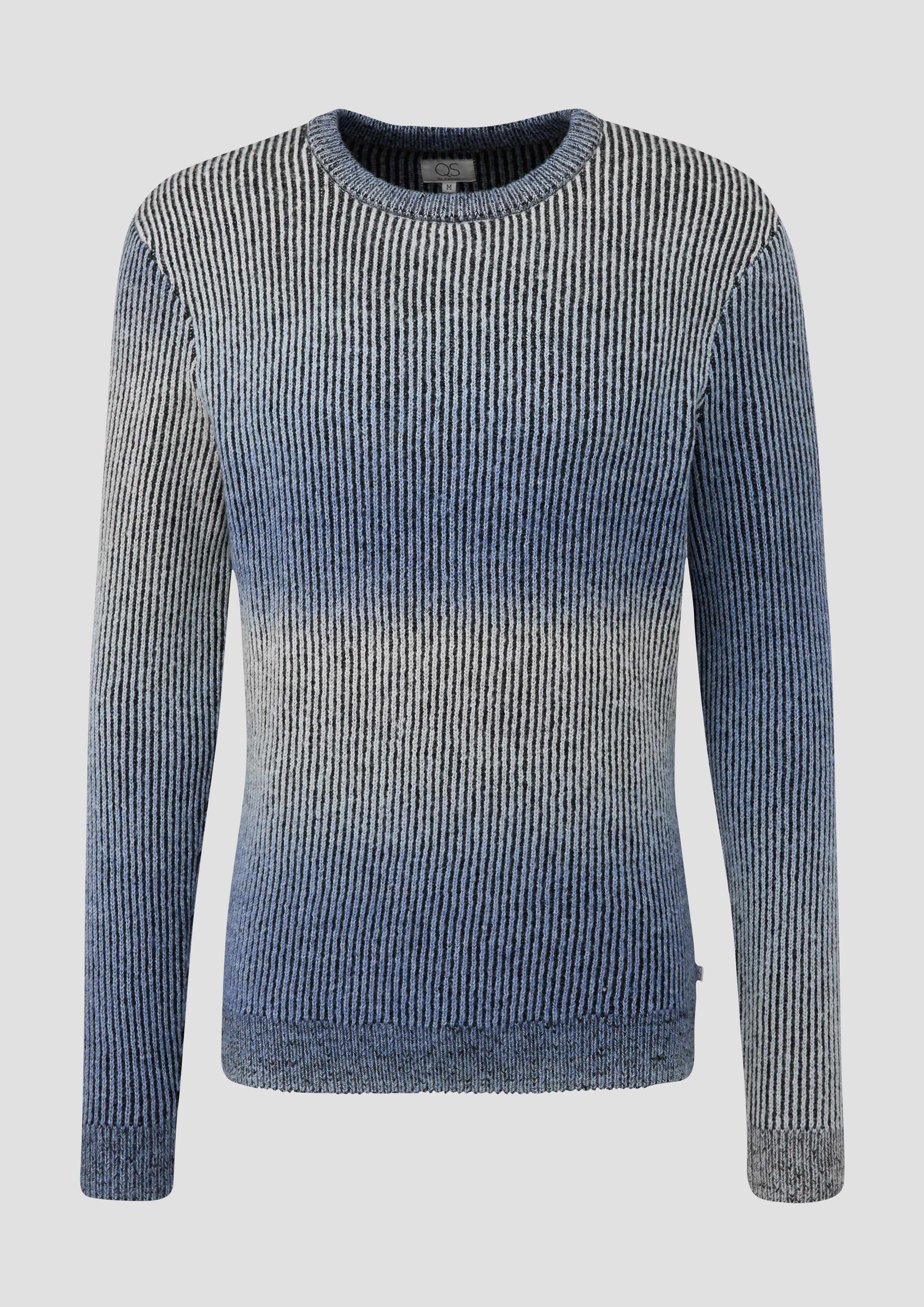 s.Oliver Strickpullover mit Rippblende