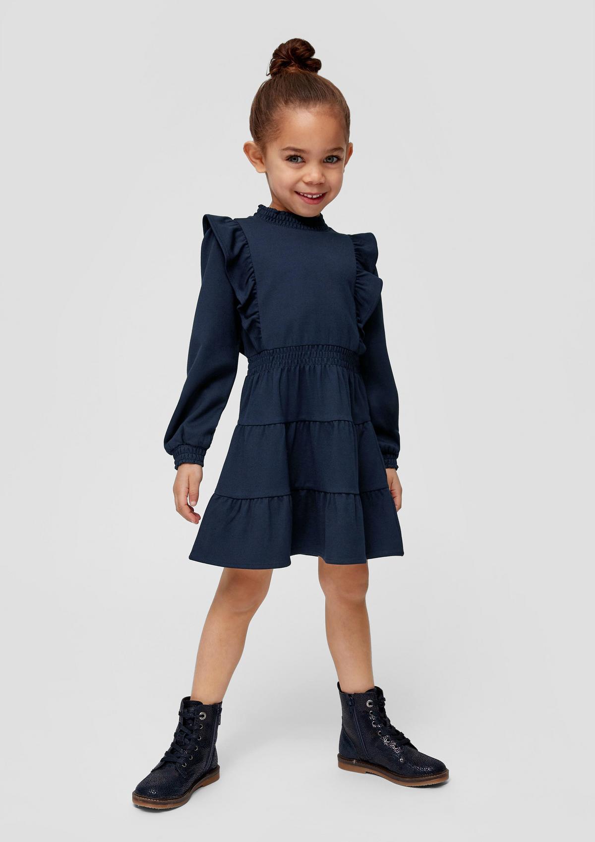 s.Oliver Short tiered dress with flounces