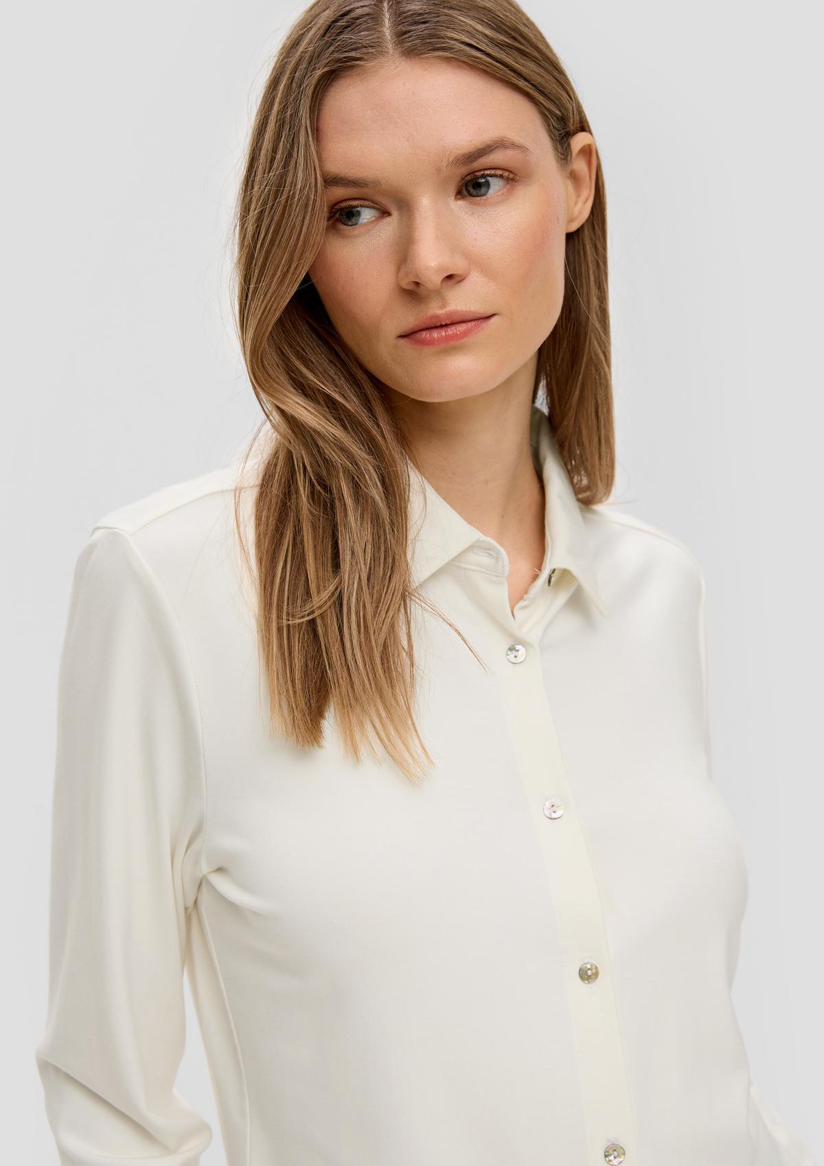 s.Oliver Shirt blouse made of interlock jersey