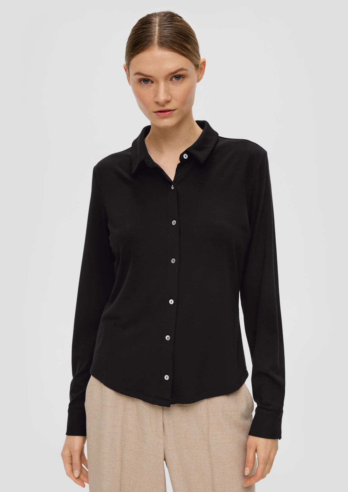 s.Oliver Shirt blouse made of interlock jersey