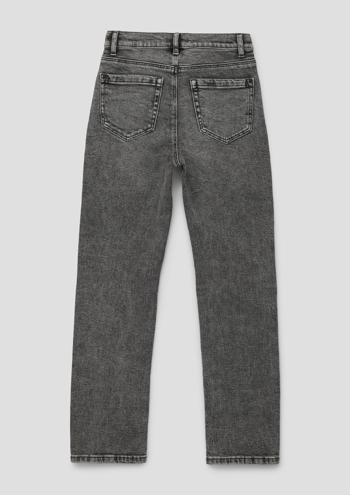 s.Oliver Jeans hlače/kroj Relaxed Fit/High Rise/ravne hlačnice
