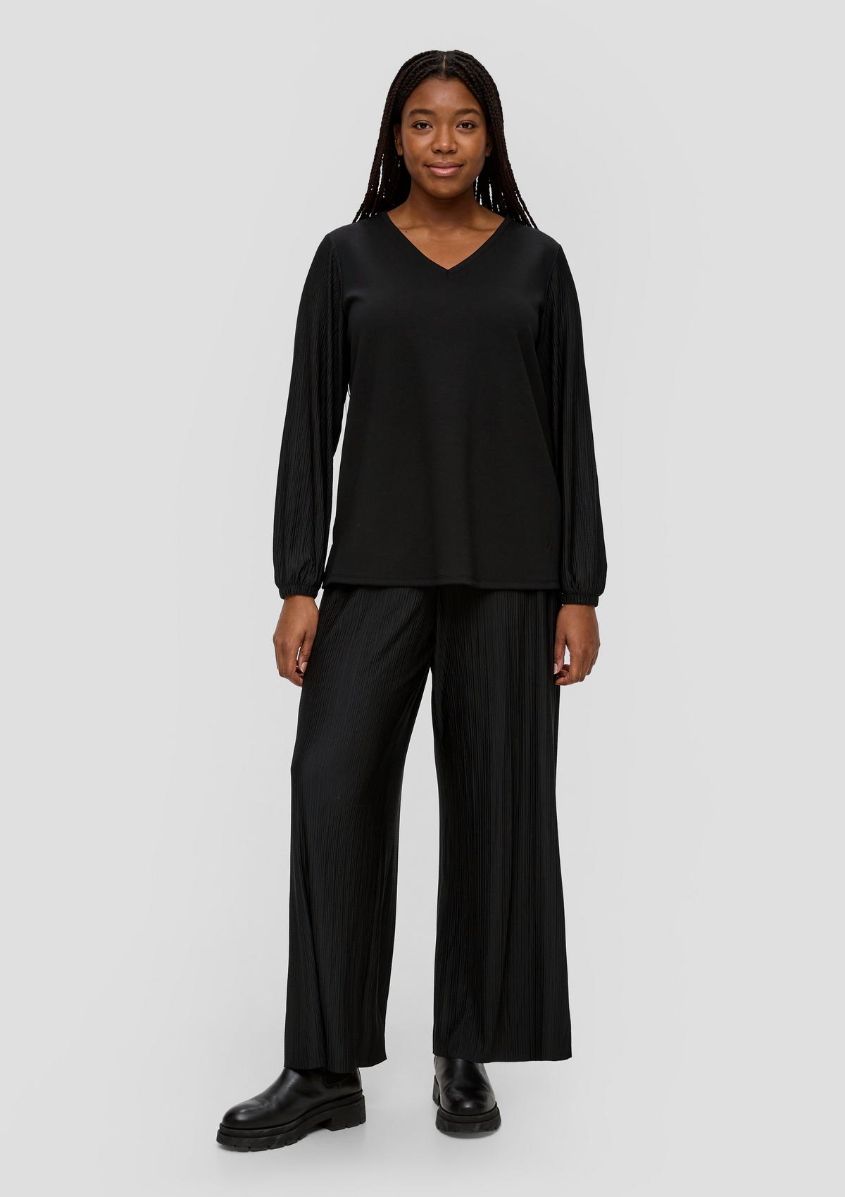 s.Oliver Blouse top with pleated sleeves