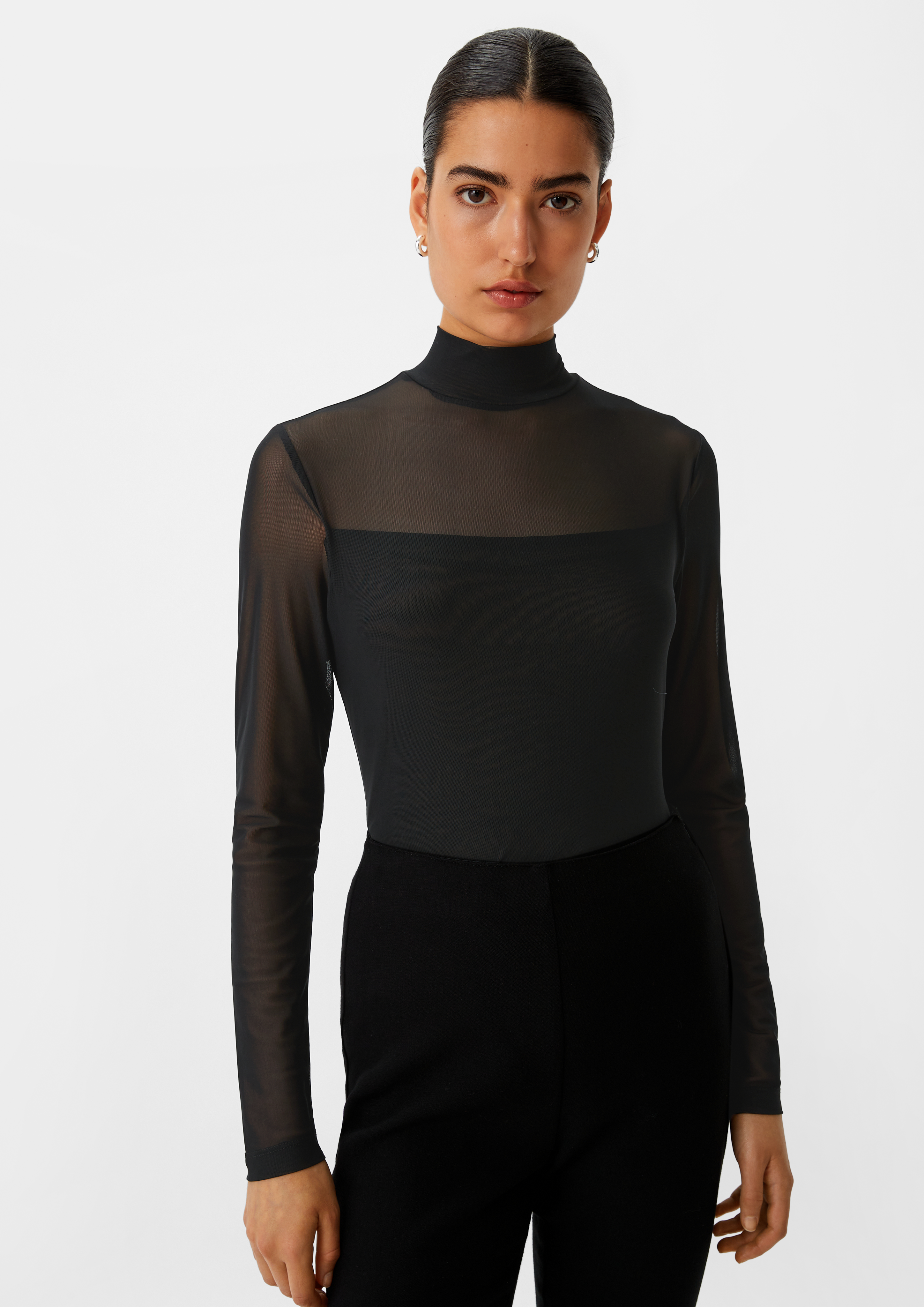 Buy self. Black Long Sleeve Mesh Body from Next Germany