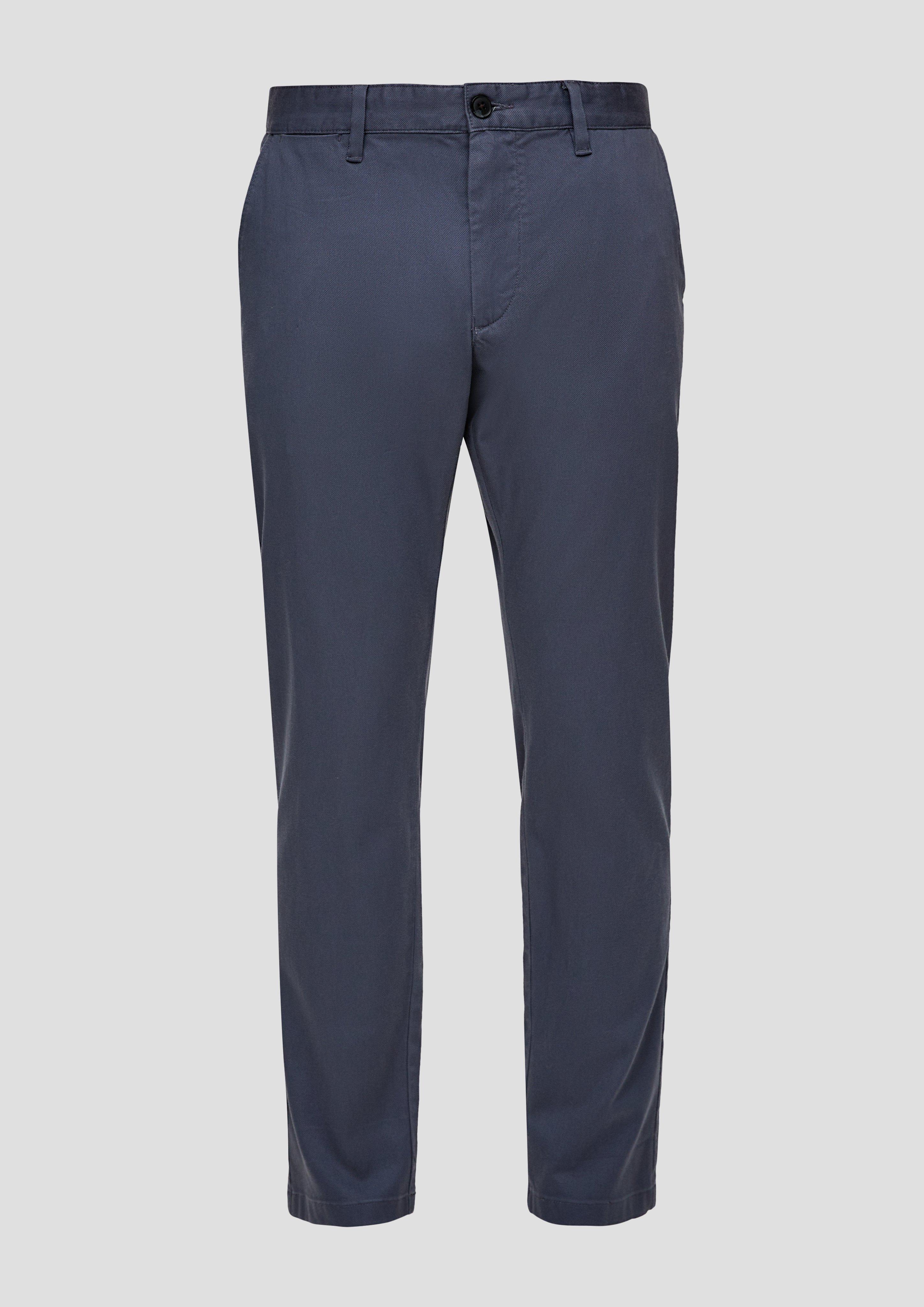 s.Oliver - Chino-Hose mit Canvas Struktur, Herren, blau