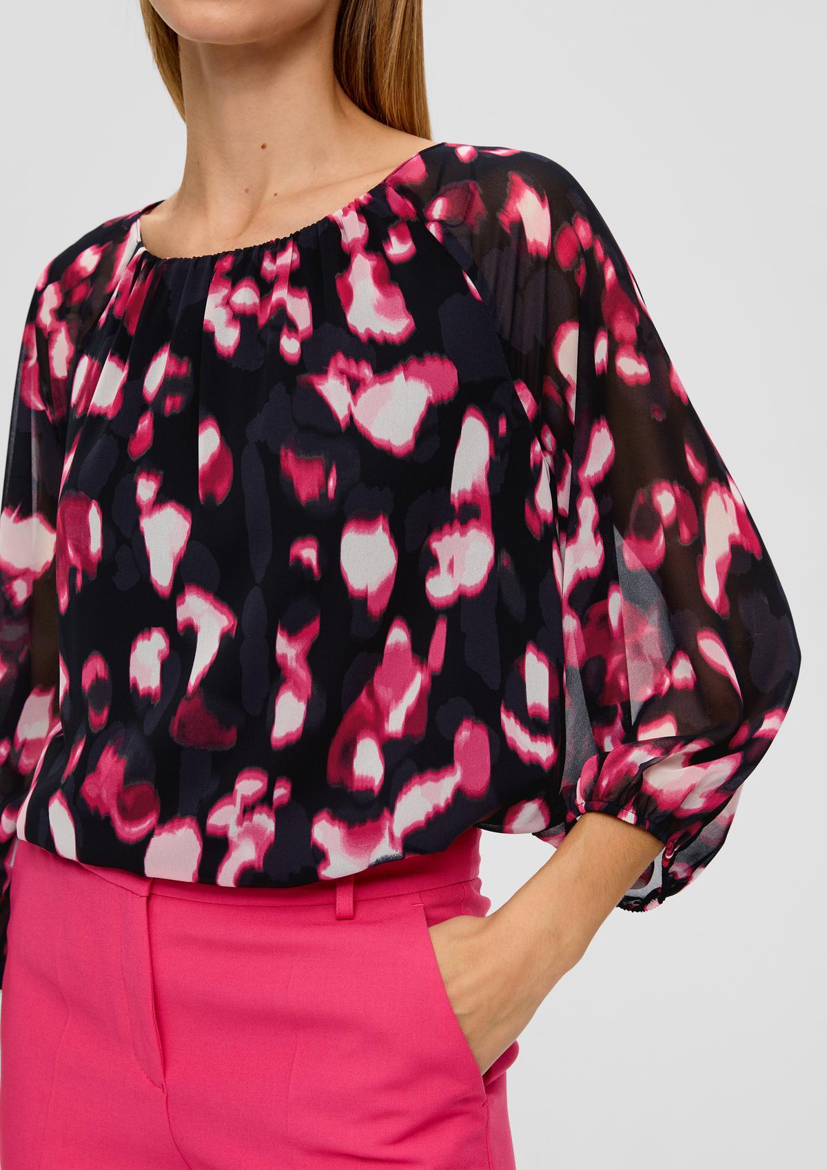 s.Oliver Semi-sheer chiffon blouse