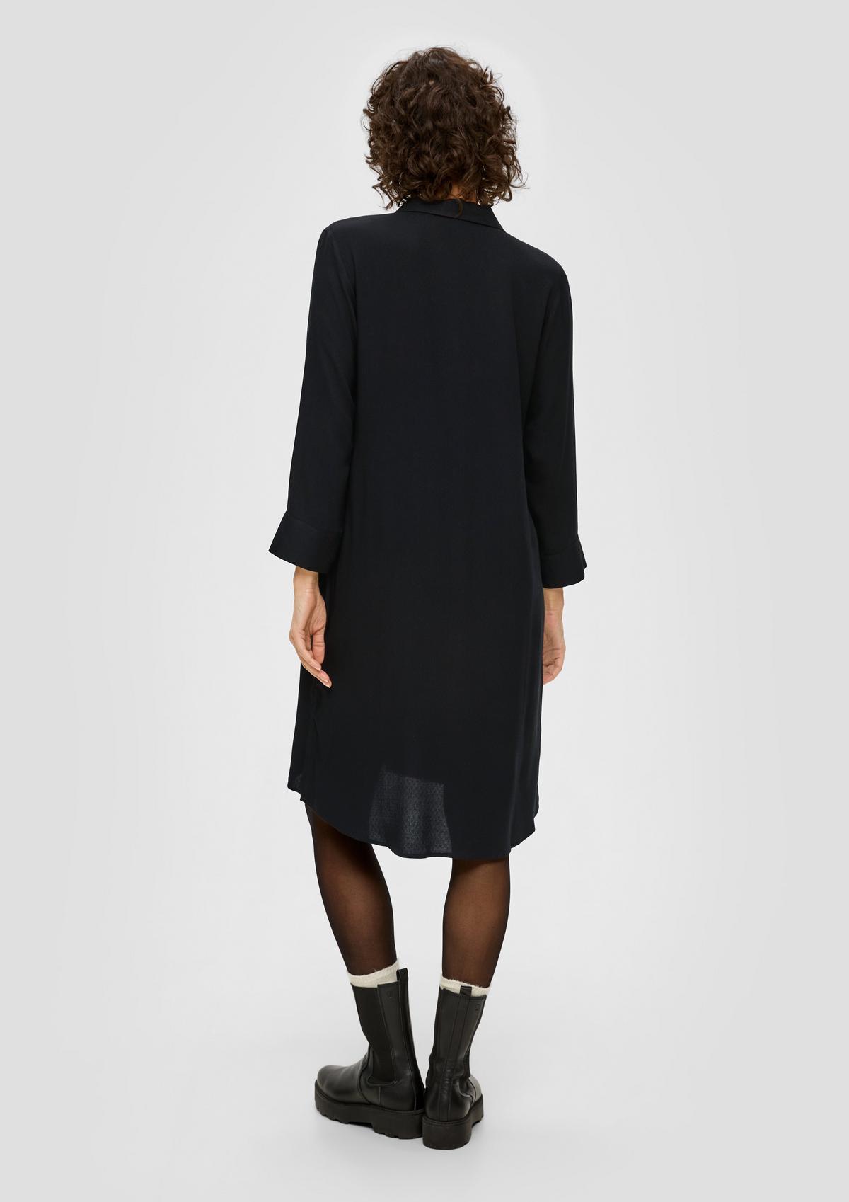 Viscose tunic dress - black | s.Oliver