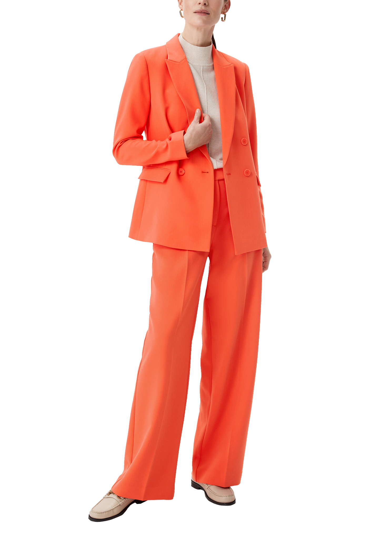Double-breasted blazer - Orange | SCAYLE
