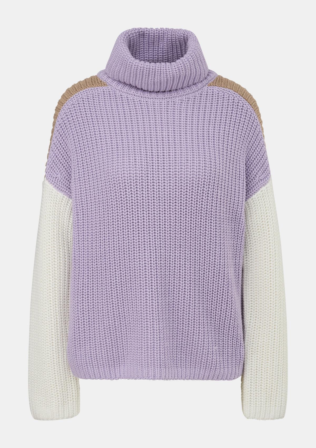 comma Rib knit jumper with a logo appliqué