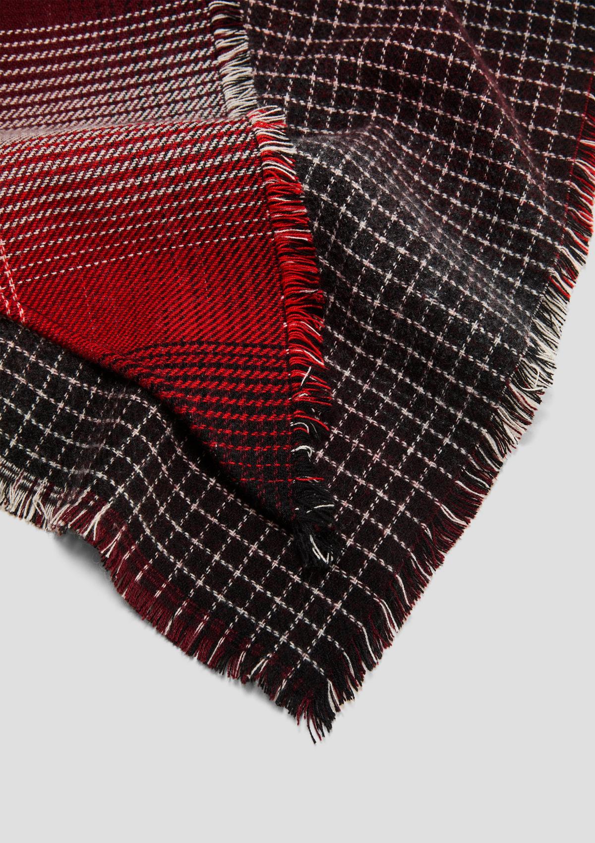 s.Oliver Scarf with a checked pattern