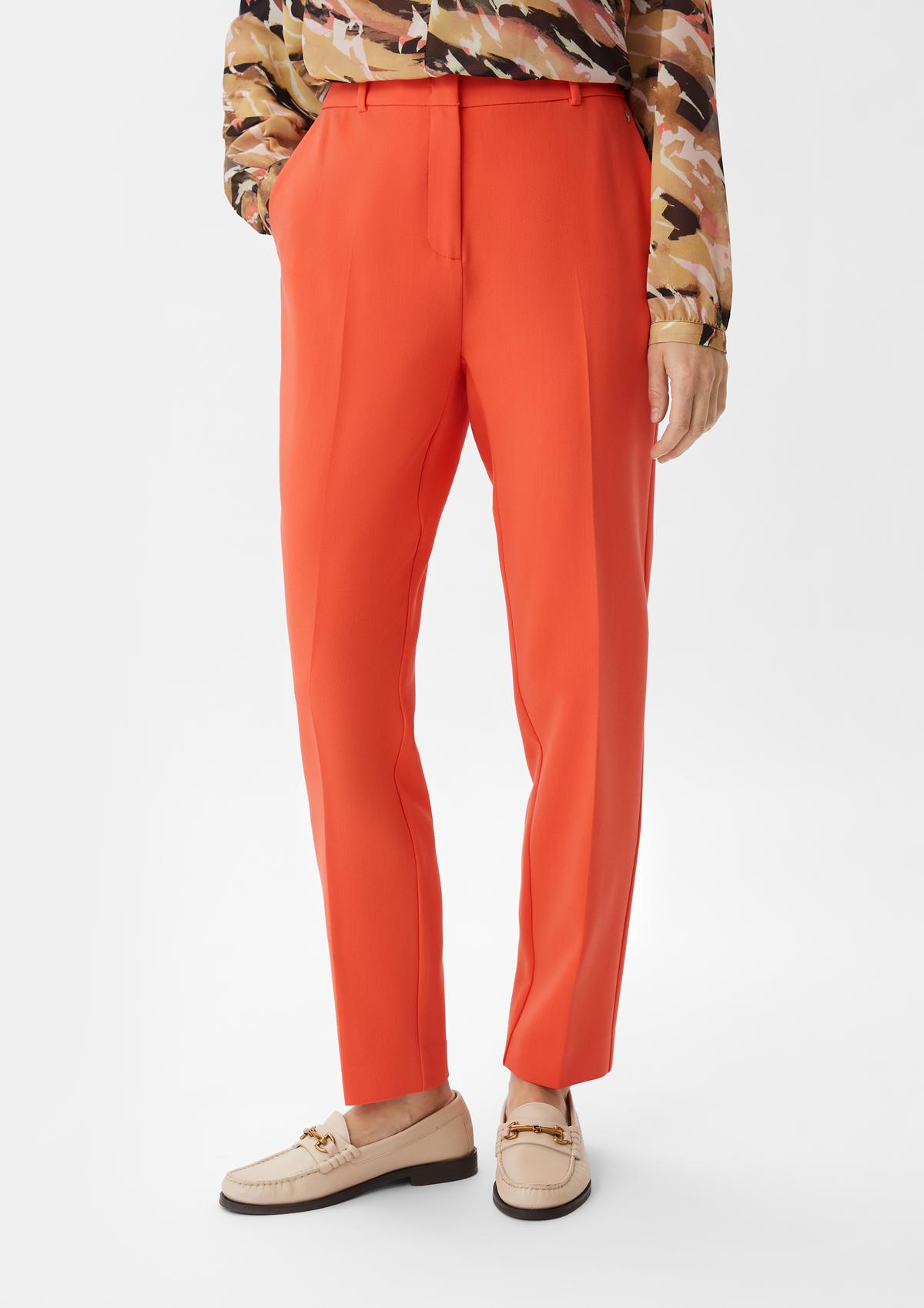 comma Slim fit: twill trousers with a slim leg