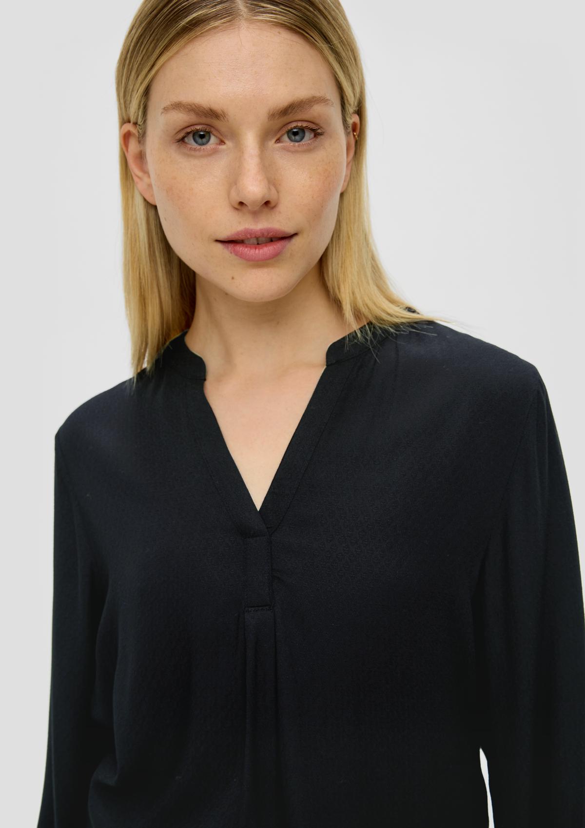 s.Oliver Viscose blouse with a dobby texture