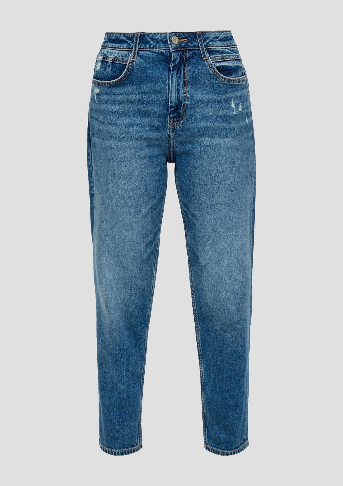 s.Oliver Členkové džínsy/Regular Fit/vysoký pás/mrkvové nohavice