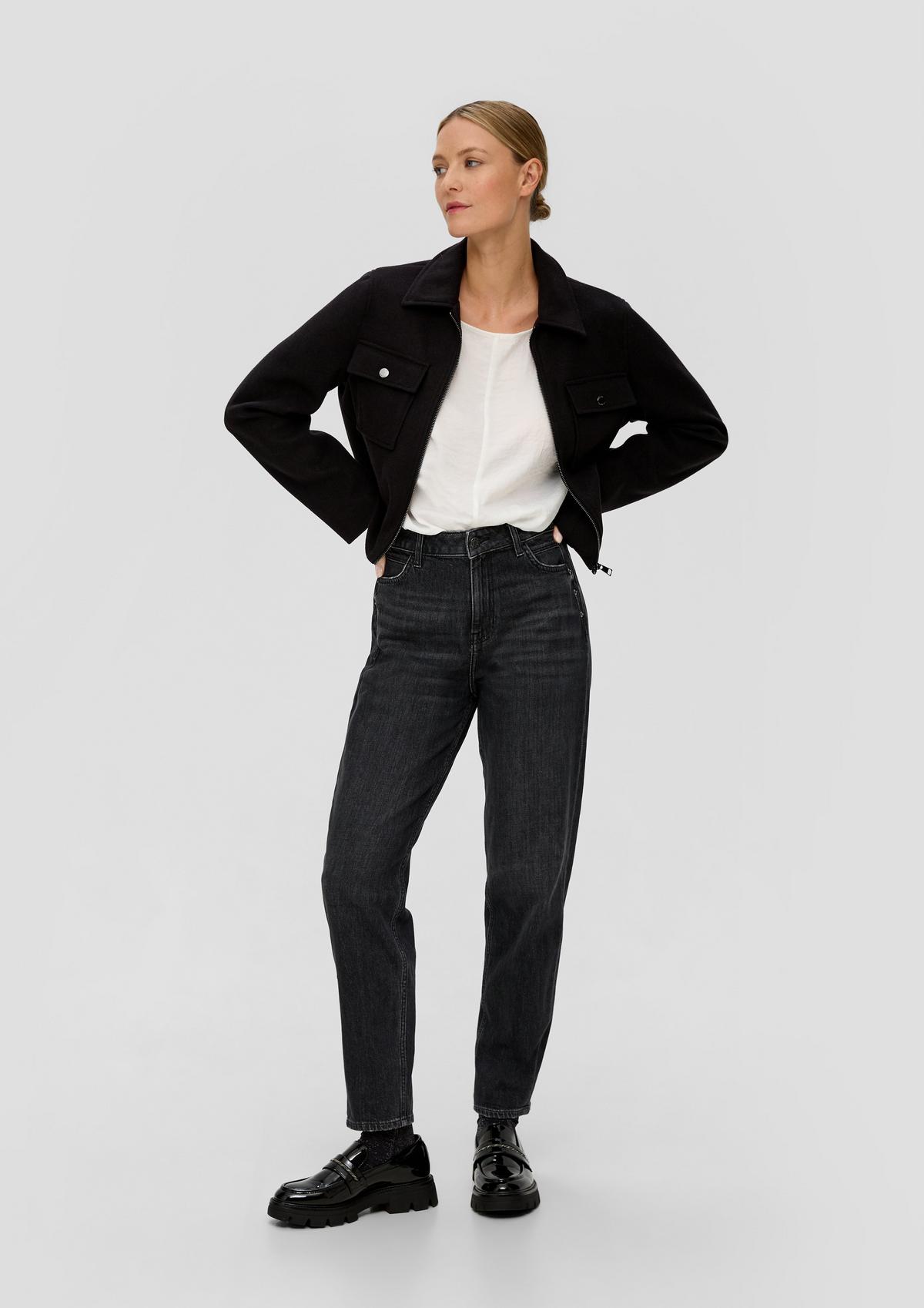 Členkové džínsy/Regular Fit/vysoký pás/mrkvové nohavice