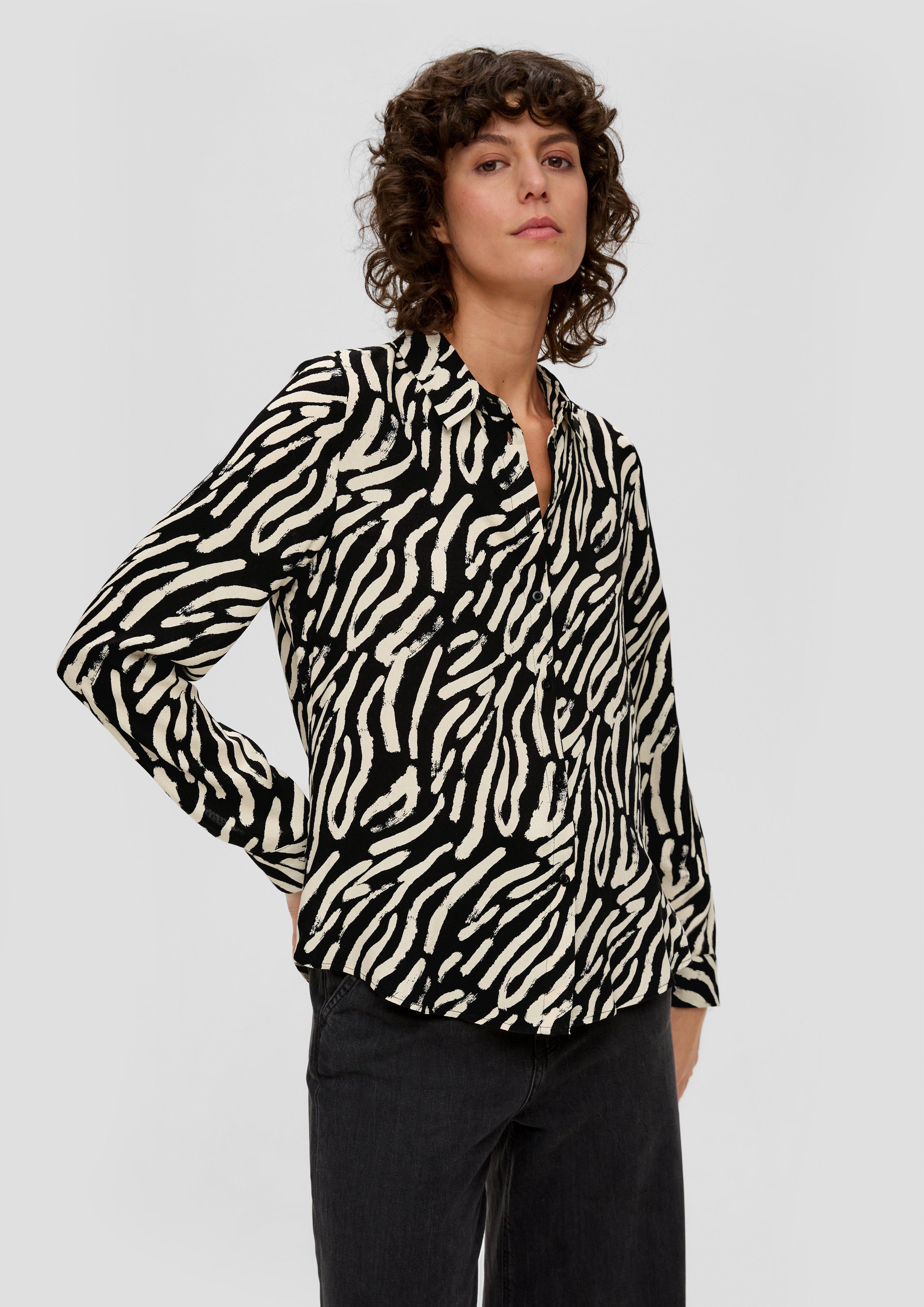 S.Oliver Bluse mit Allovermuster