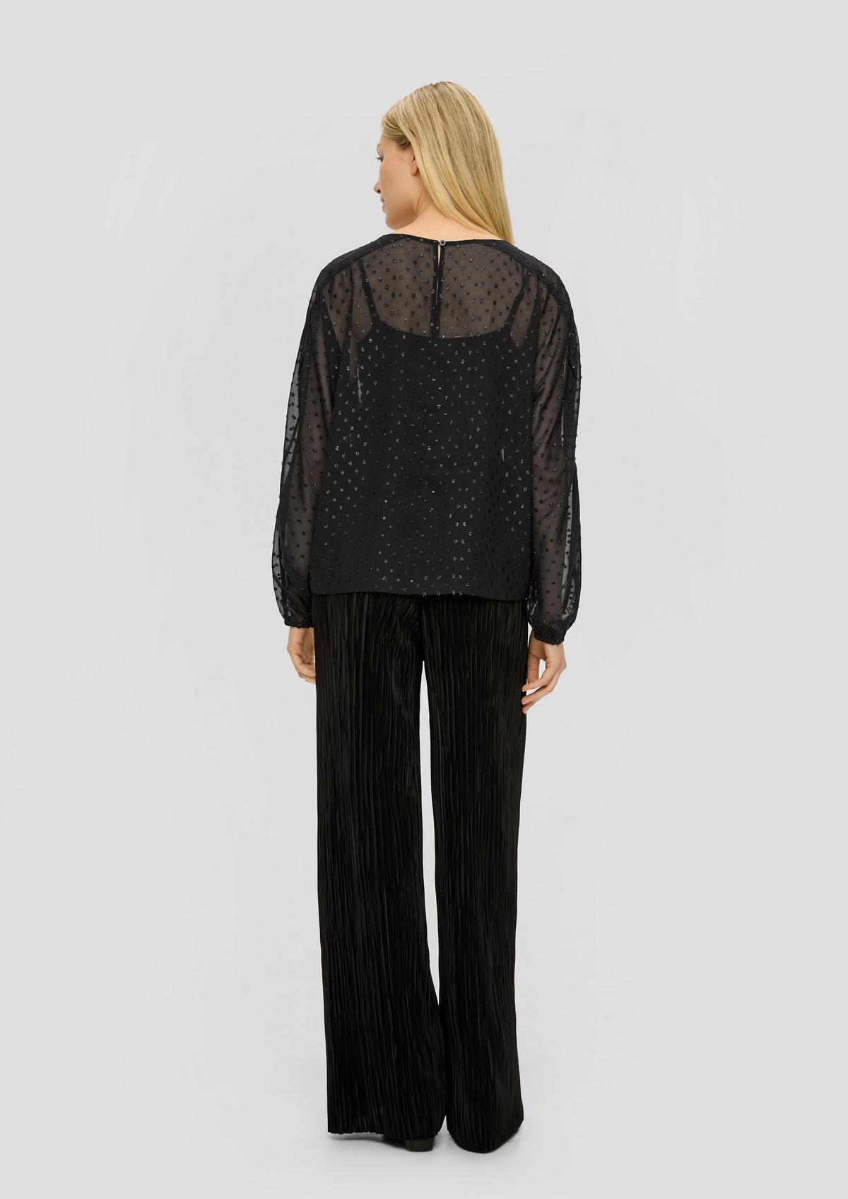 s.Oliver Chiffon blouse with batwing sleeves