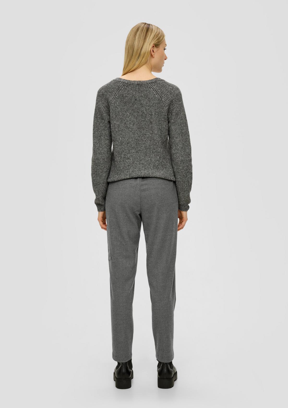 s.Oliver Relaxed : pantalon en twill de coupe Tapered Leg
