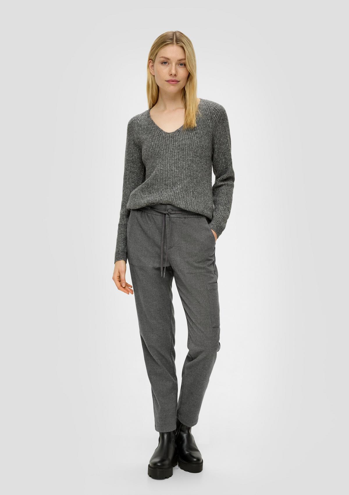 s.Oliver Relaxed : pantalon en twill de coupe Tapered Leg