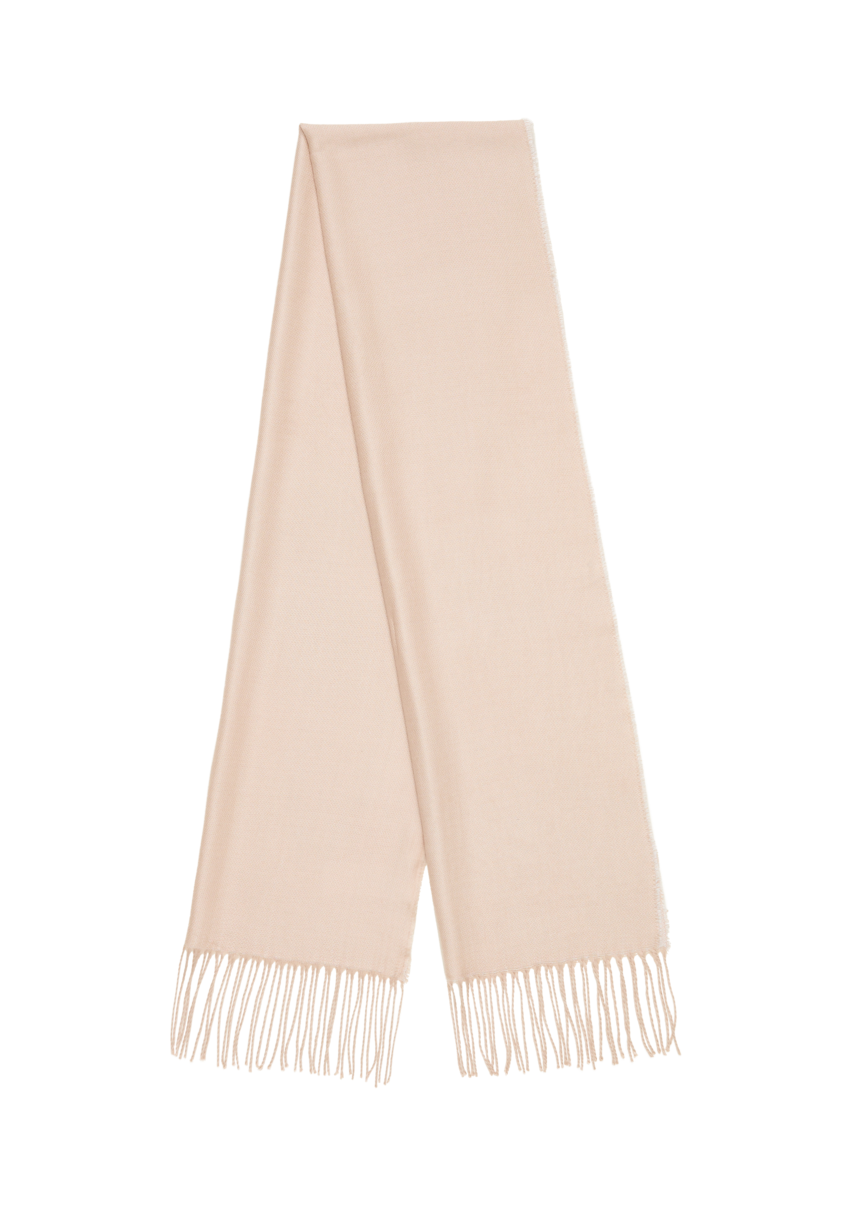 s.Oliver - Schal mit Fransen, Damen, Beige